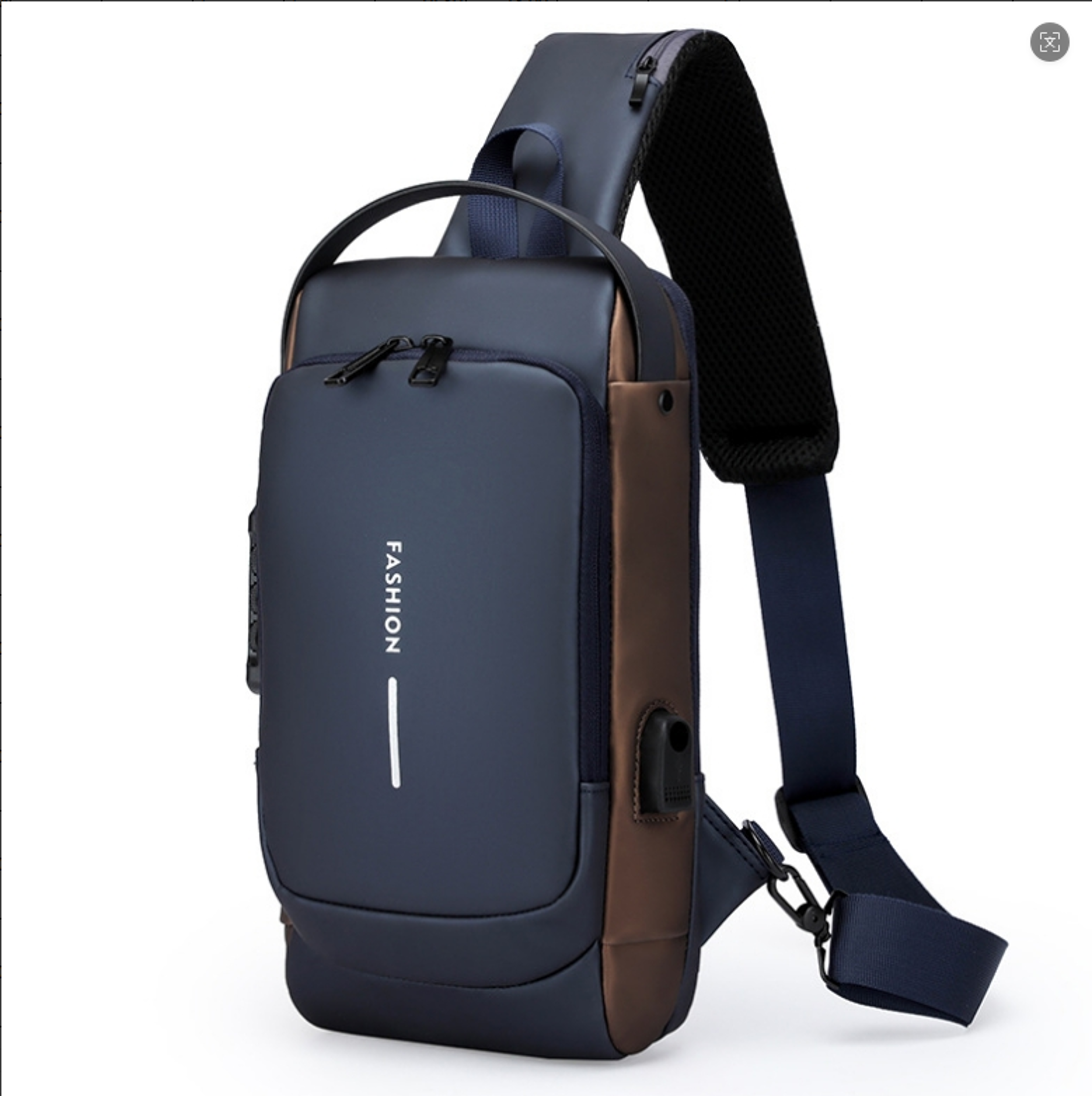Secure Lock Anti Theft Chest Bag With USB Charging Port Waterproof Sling Backpack For Travel Back T 6