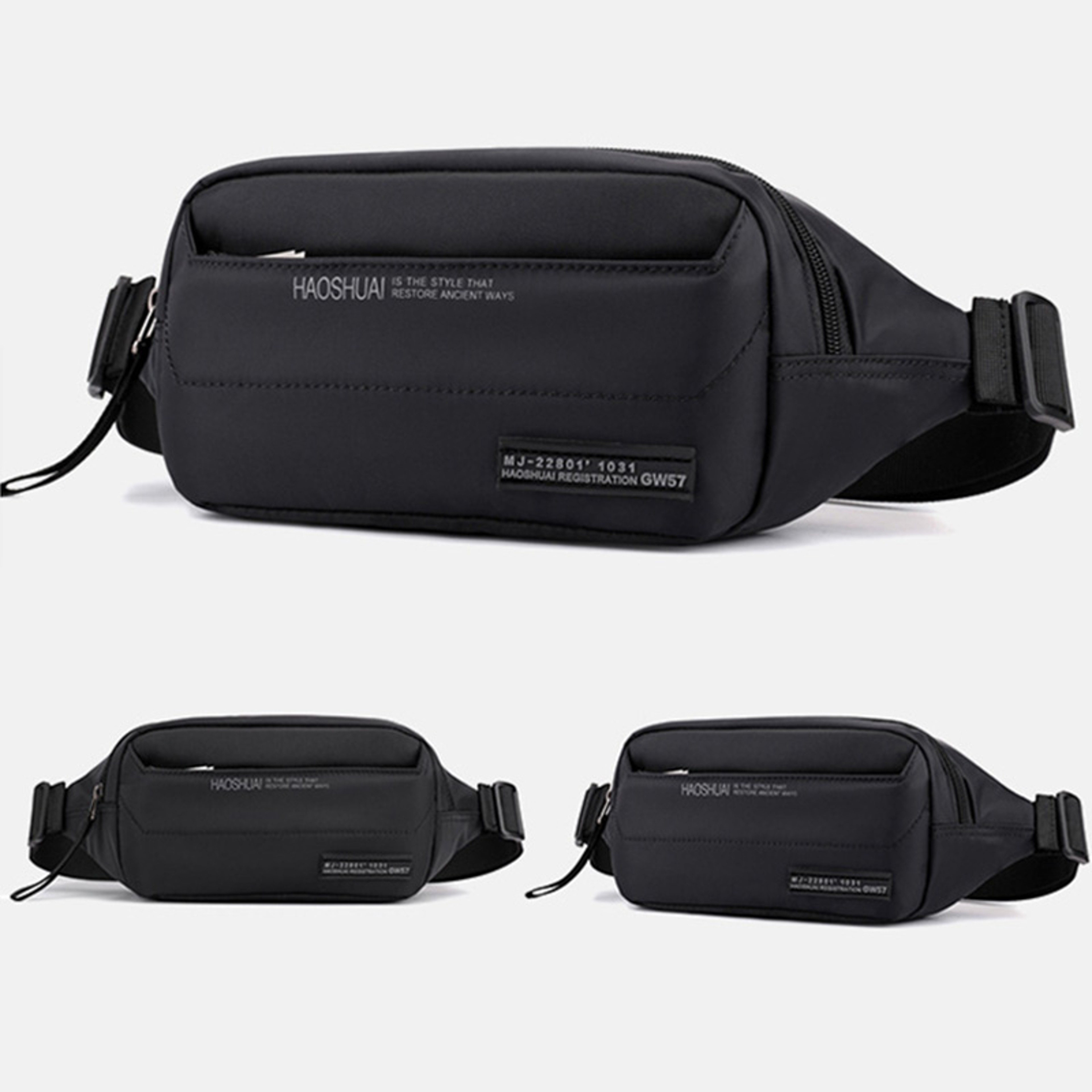 Urban Guard Back To School Backpack Multi Pocket Mens Waist Bag  Crossbody Sling For Travel Hiking 2