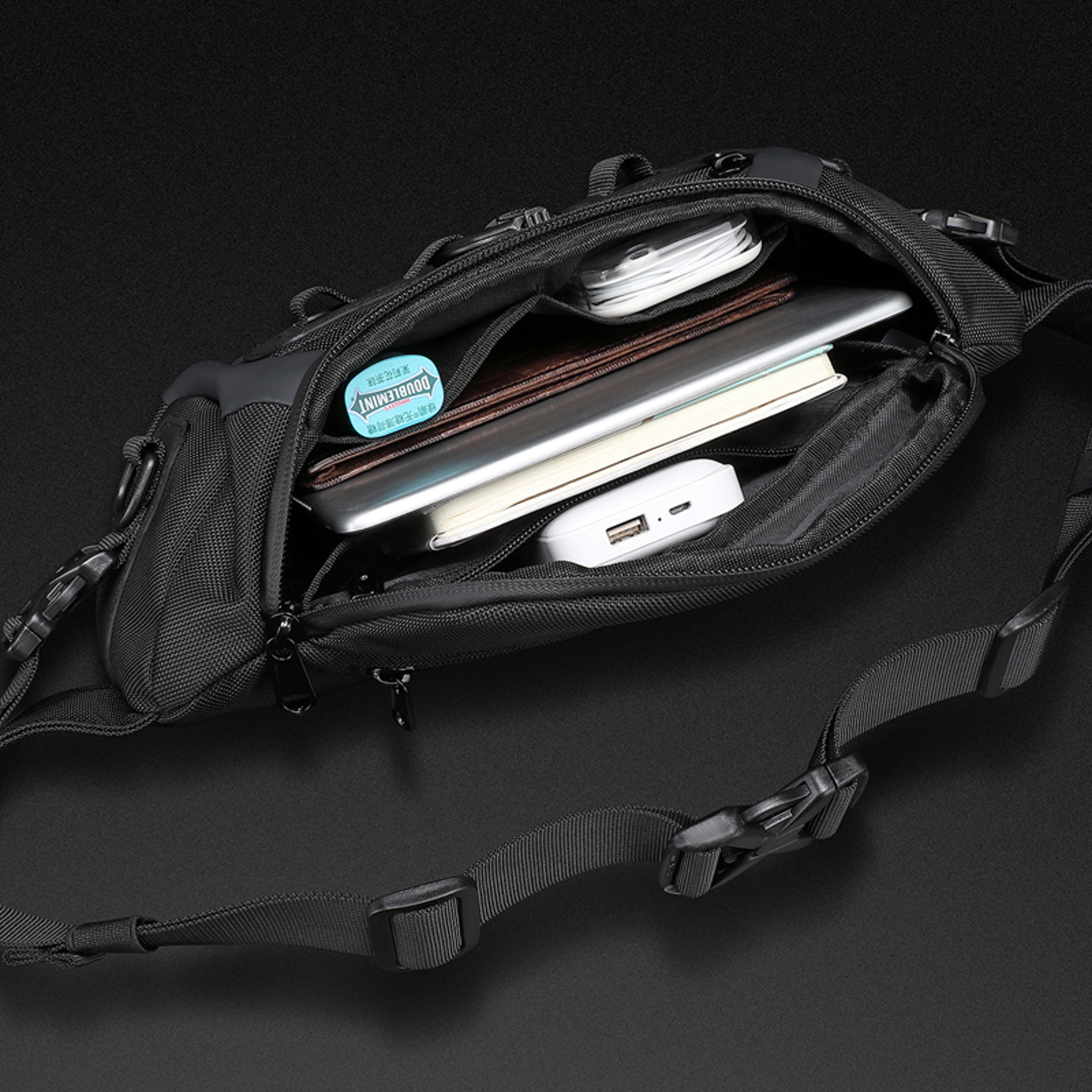 Waterproof Tactical Fanny Pack Back To School Backpack Everyday Sling Bag 2