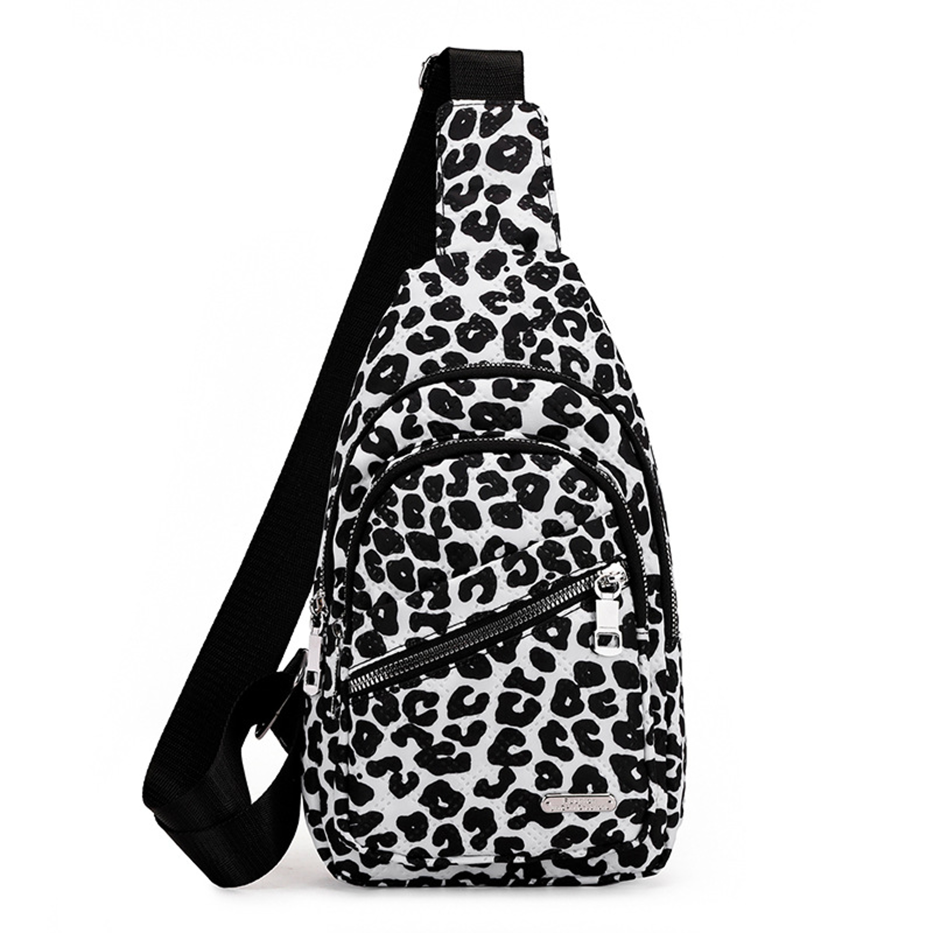 Floral Nylon Sling Bag For Women Travel Crossbody Chest Pack Back To School Backpack 4