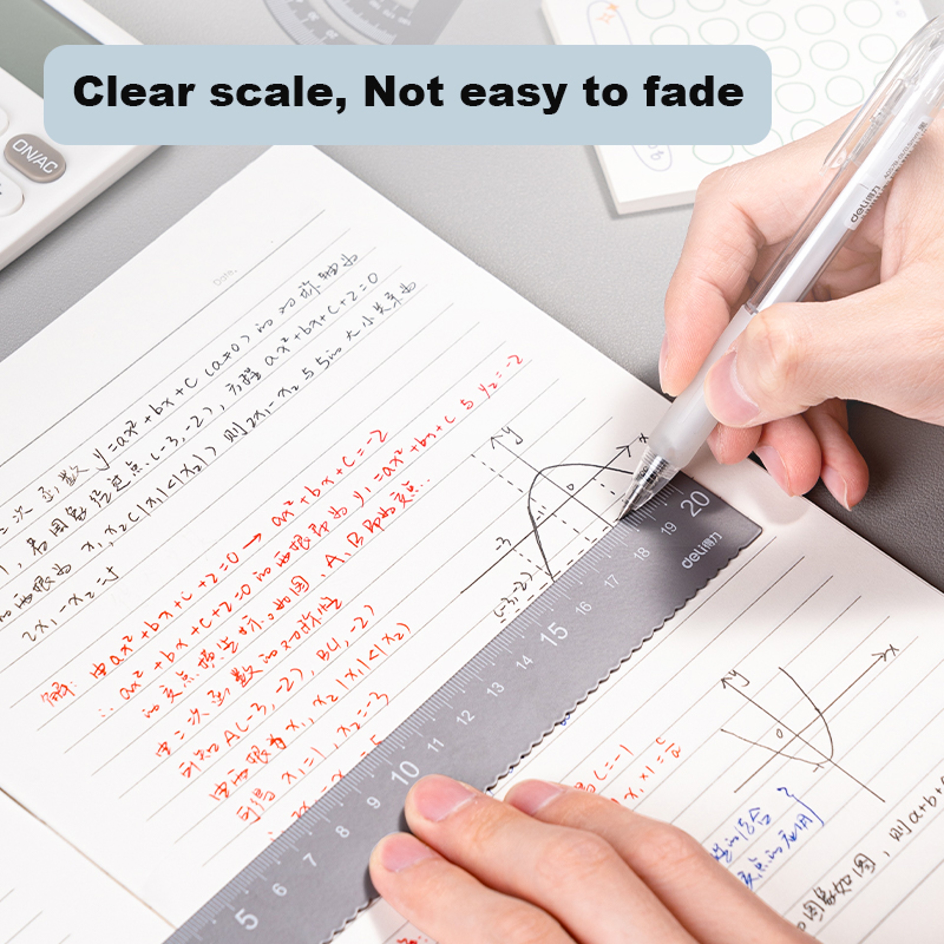 Deli Metal Math Geometry Kit Durable Drafting Set With Straight Ruler Protractor For Back To School