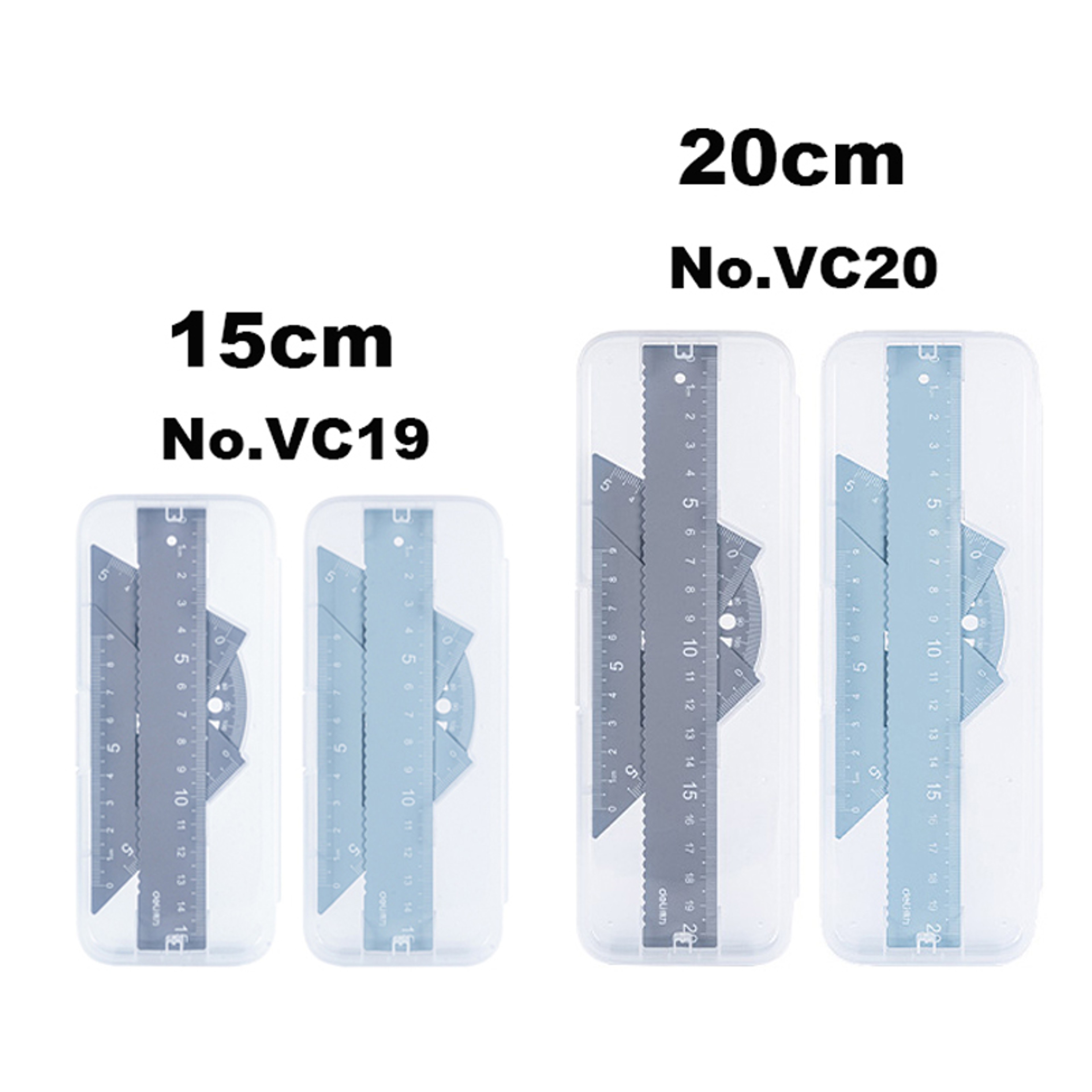 Deli Metal Math Geometry Kit Durable Drafting Set With Straight Ruler Protractor For Back To School