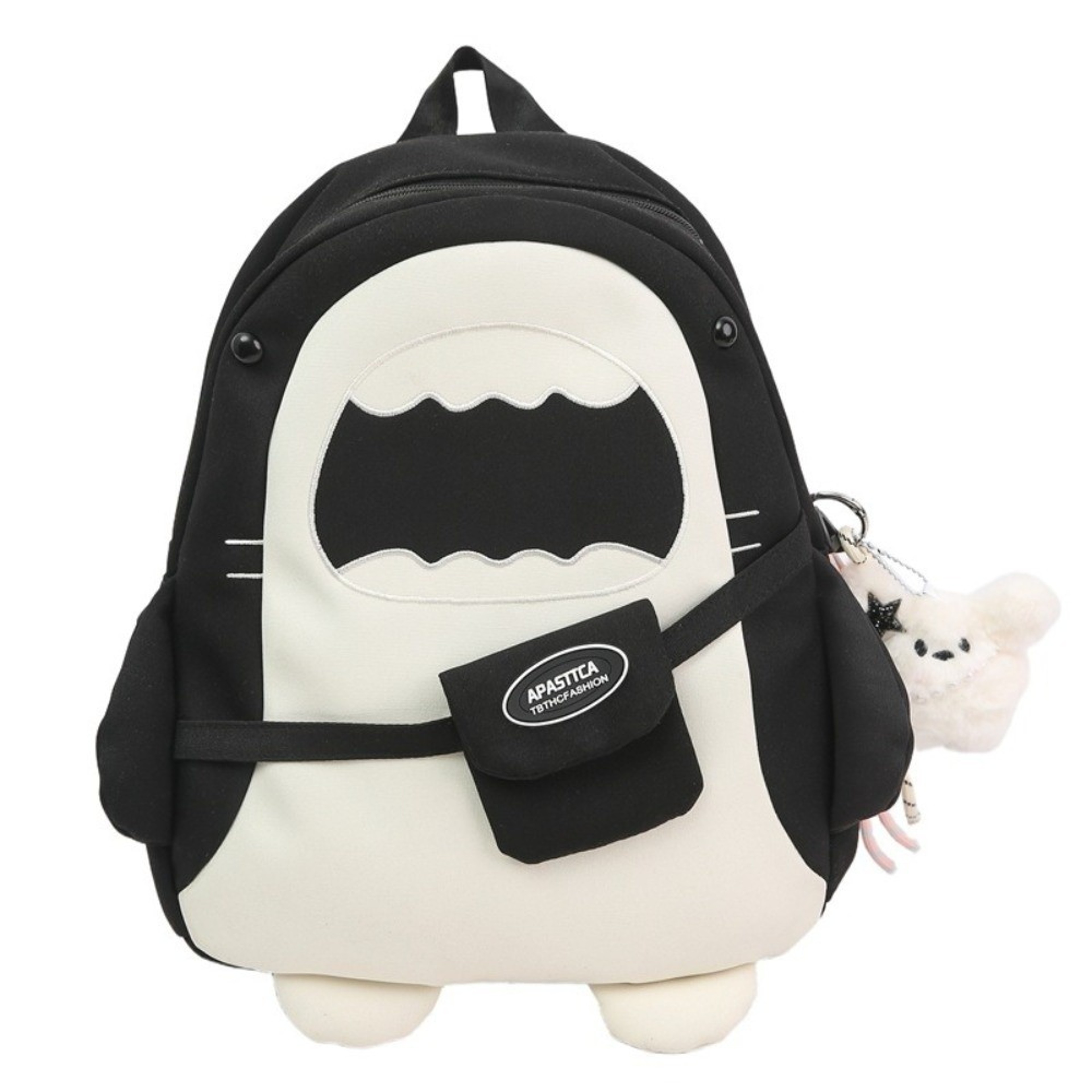 Cute Cartoon Shark Backpack Versatile Large Capacity Back To School Backpack 6