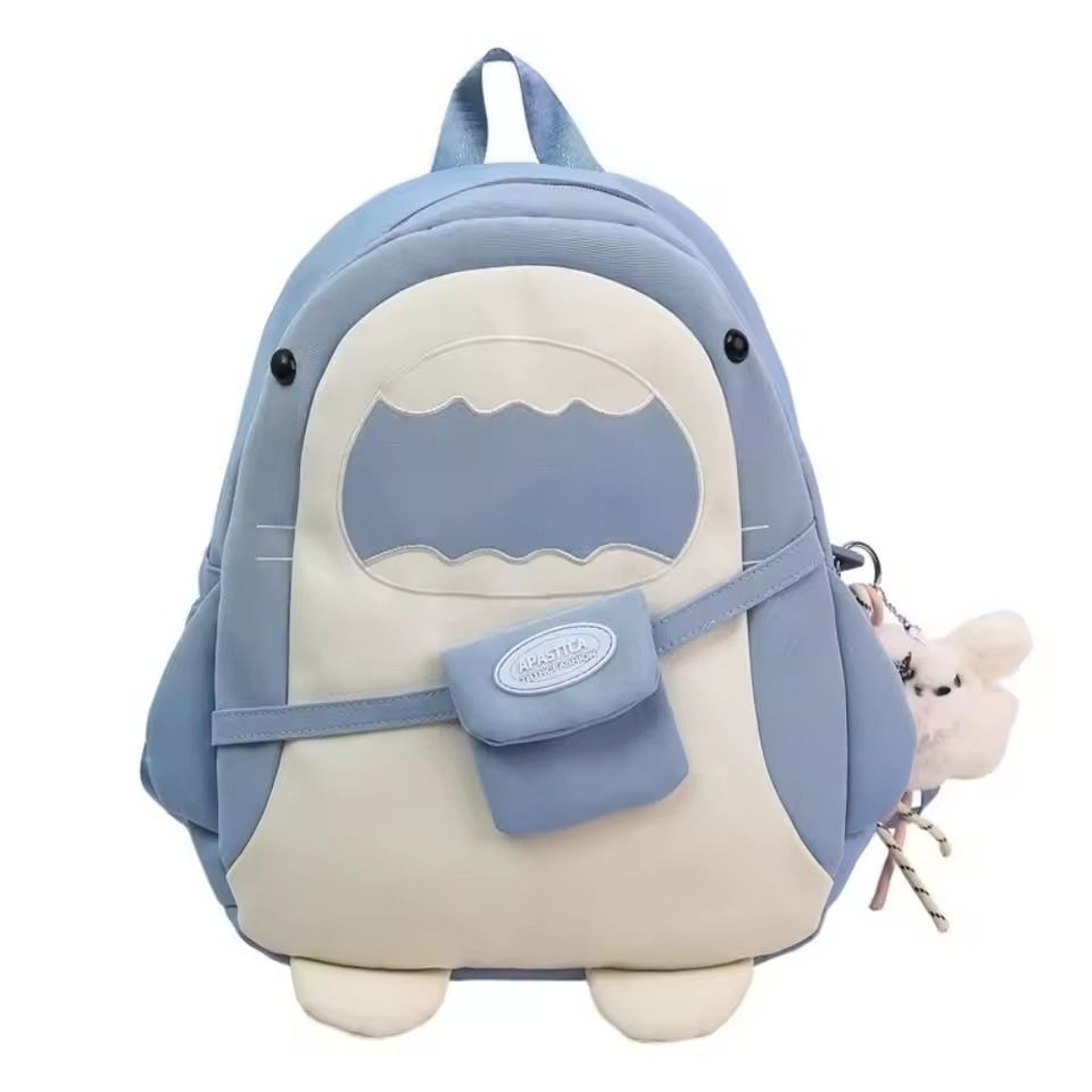 Cute Cartoon Shark Backpack Versatile Large Capacity Back To School Backpack 5