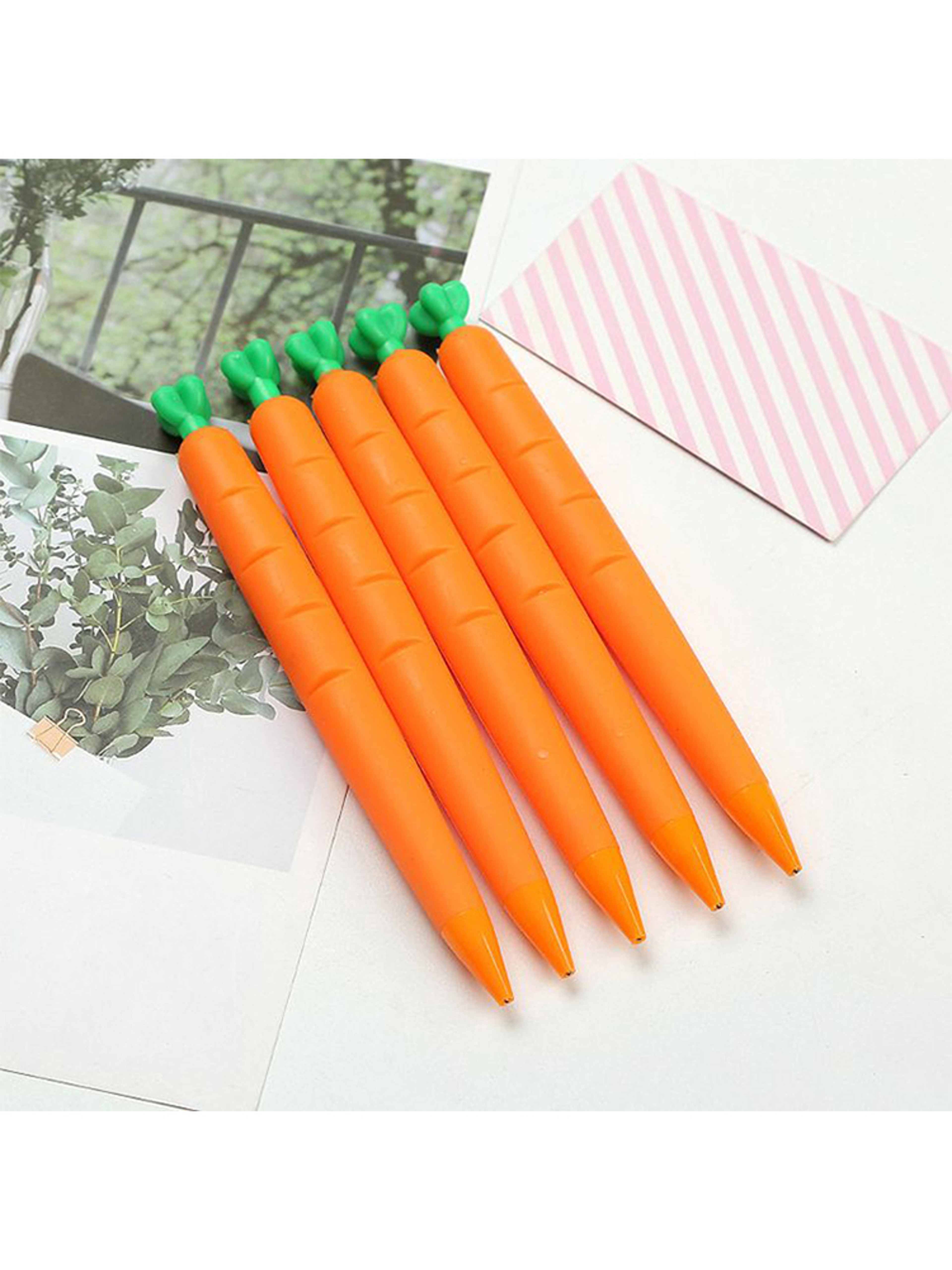 Cute Carrot Mechanical Pencil Set with Ergonomic Silicone Grip Back to School – view 7