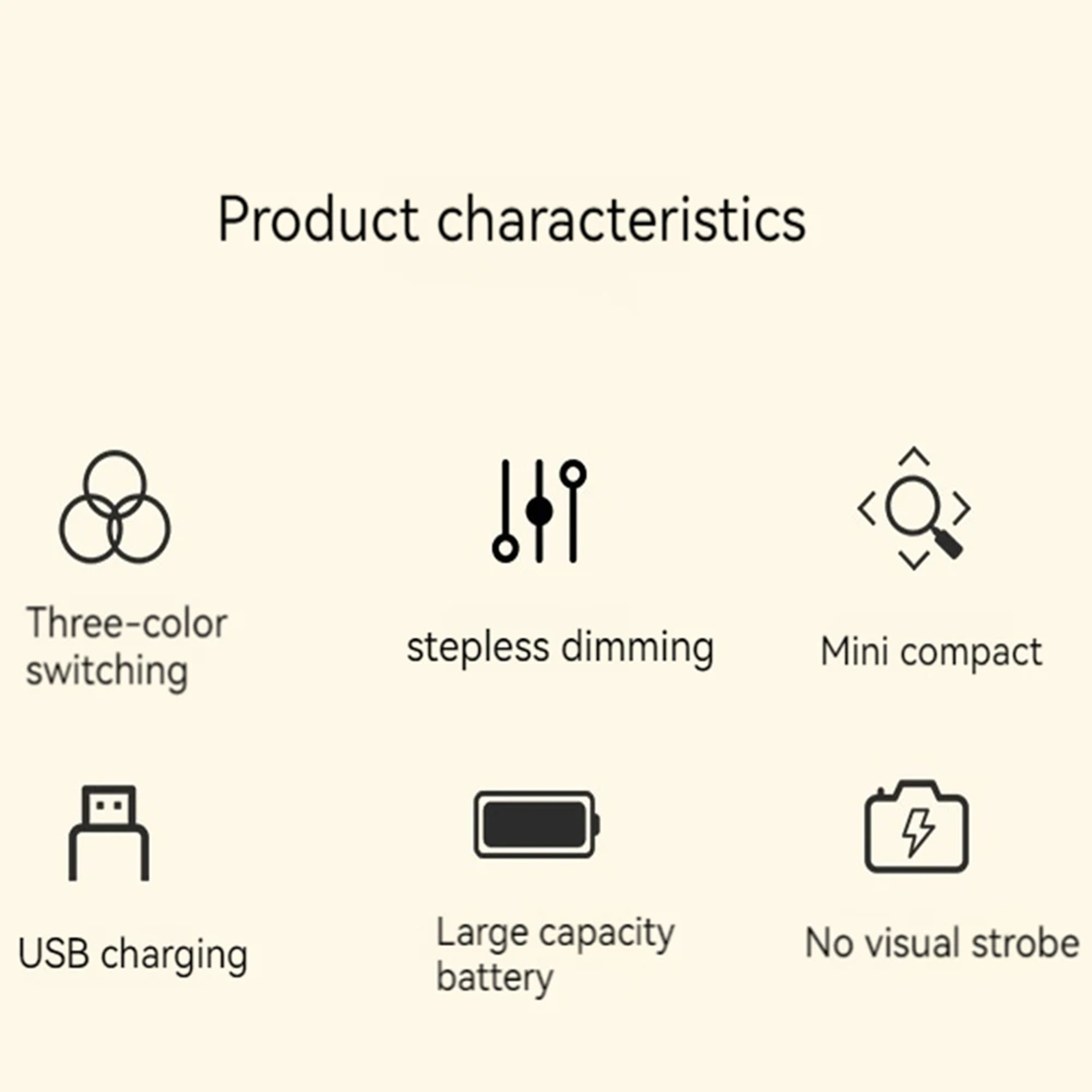 Luma Glow USB Rechargeable Bedside Lamp with Touch Control, Brightness Modes & Eye Caring LED – view 6