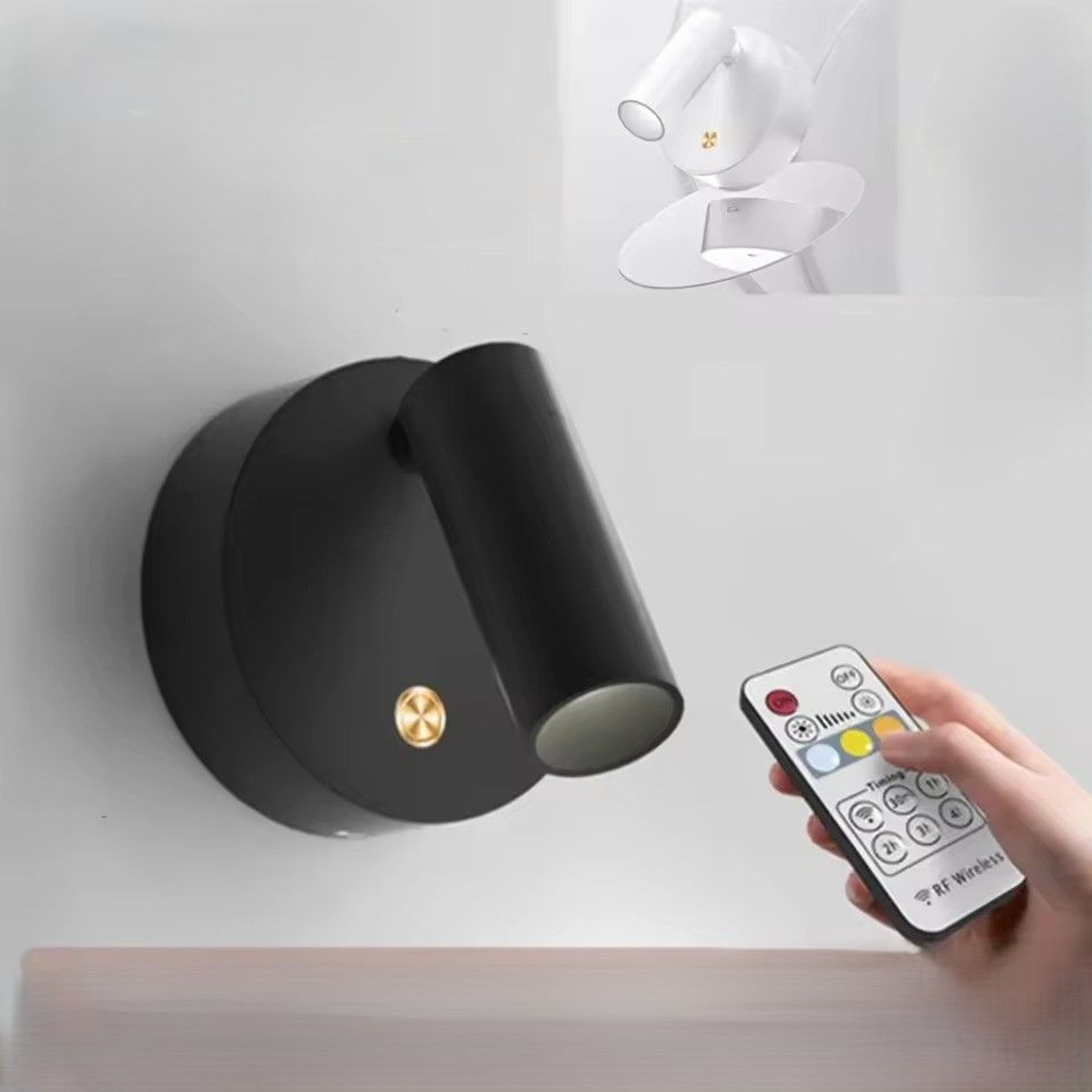 Rechargeable LED Spotlight Touch Dimmable USB Bedside Lamp For Bedroom Kitchen  Cabinet Lighting 0