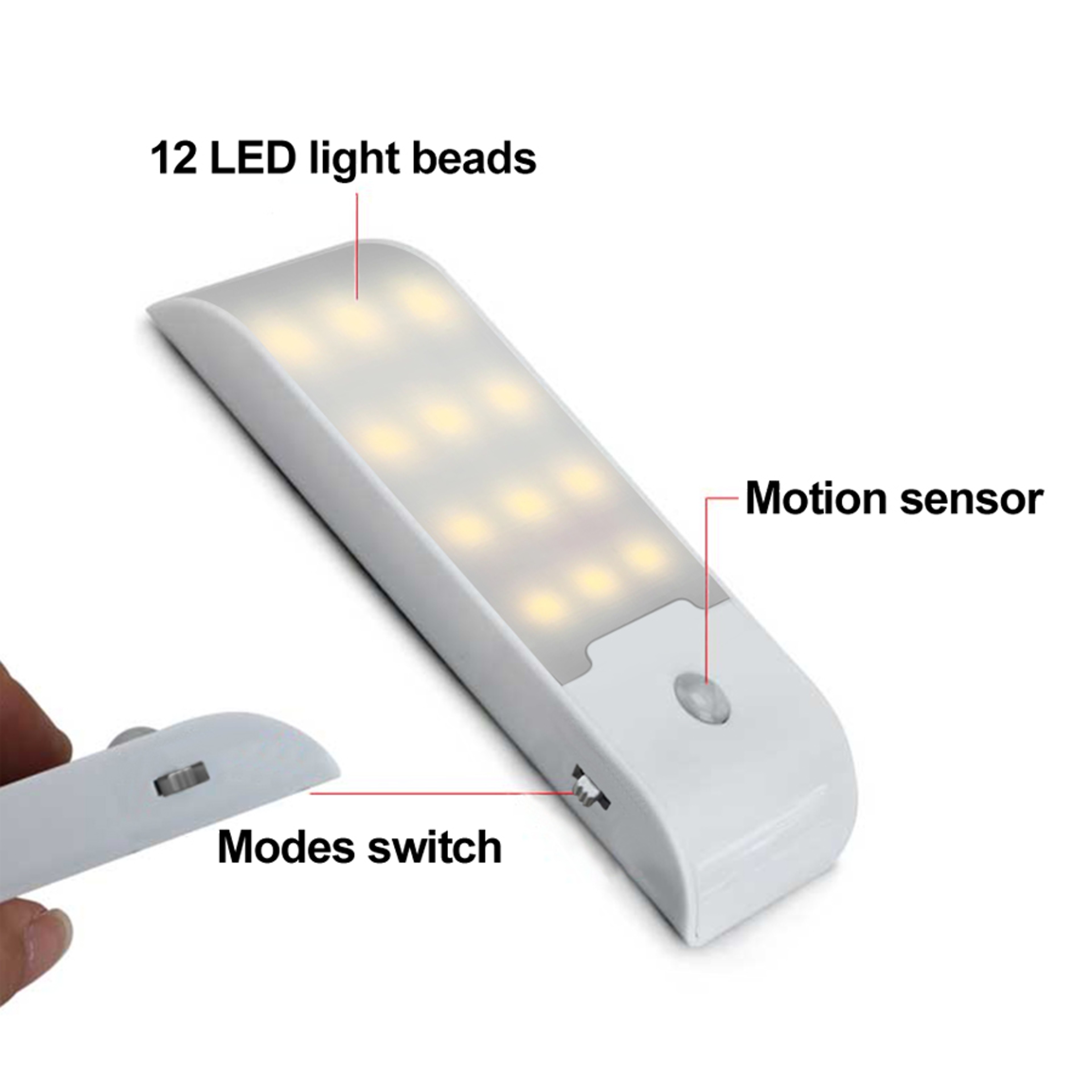 Lumi Sense Rechargeable Motion Sensor Light Magnetic LED Closet  Cabinet Light 3