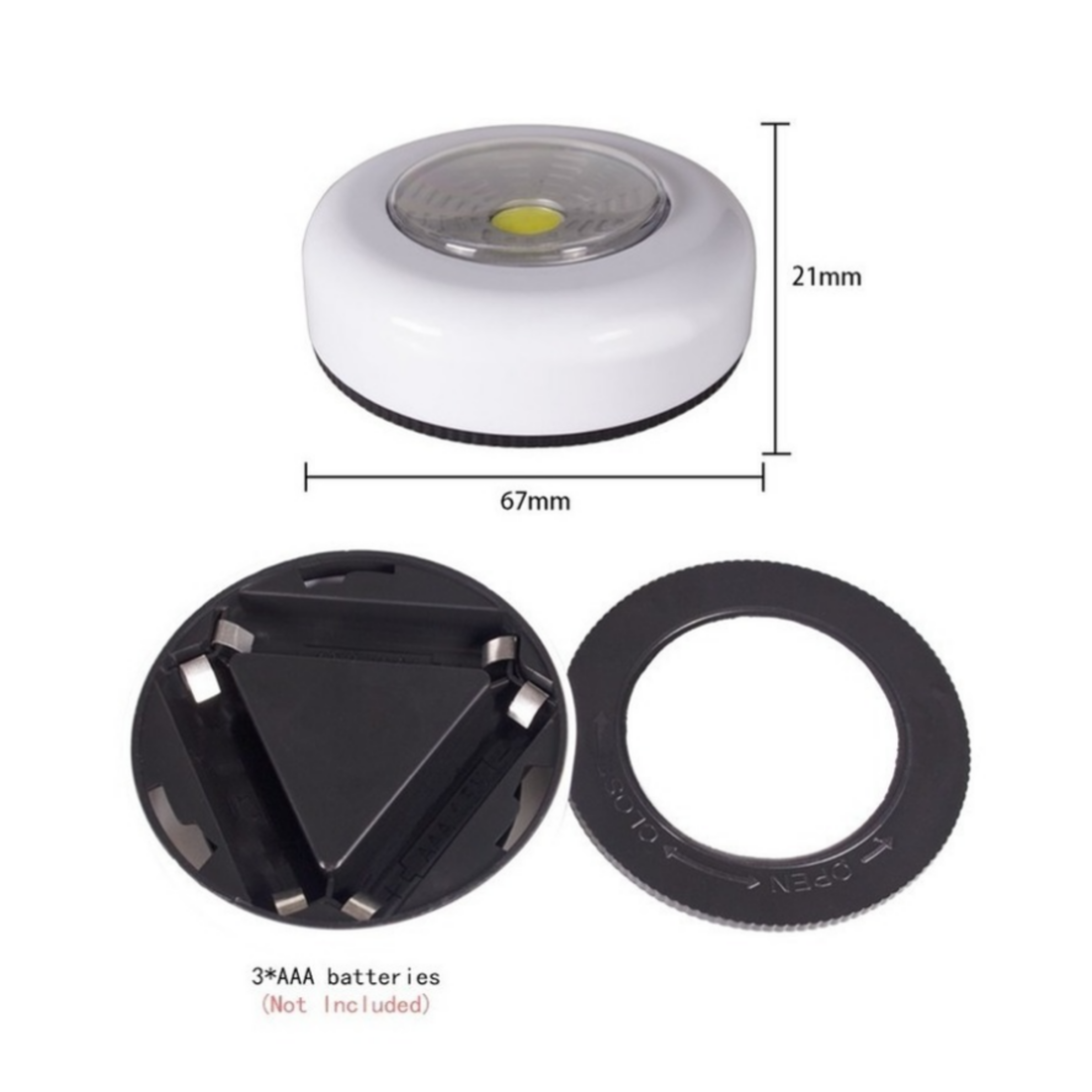 Wireless LED Under Cabinet Lights Touch Night Light For Closet Kitchen  Wardrobe 4
