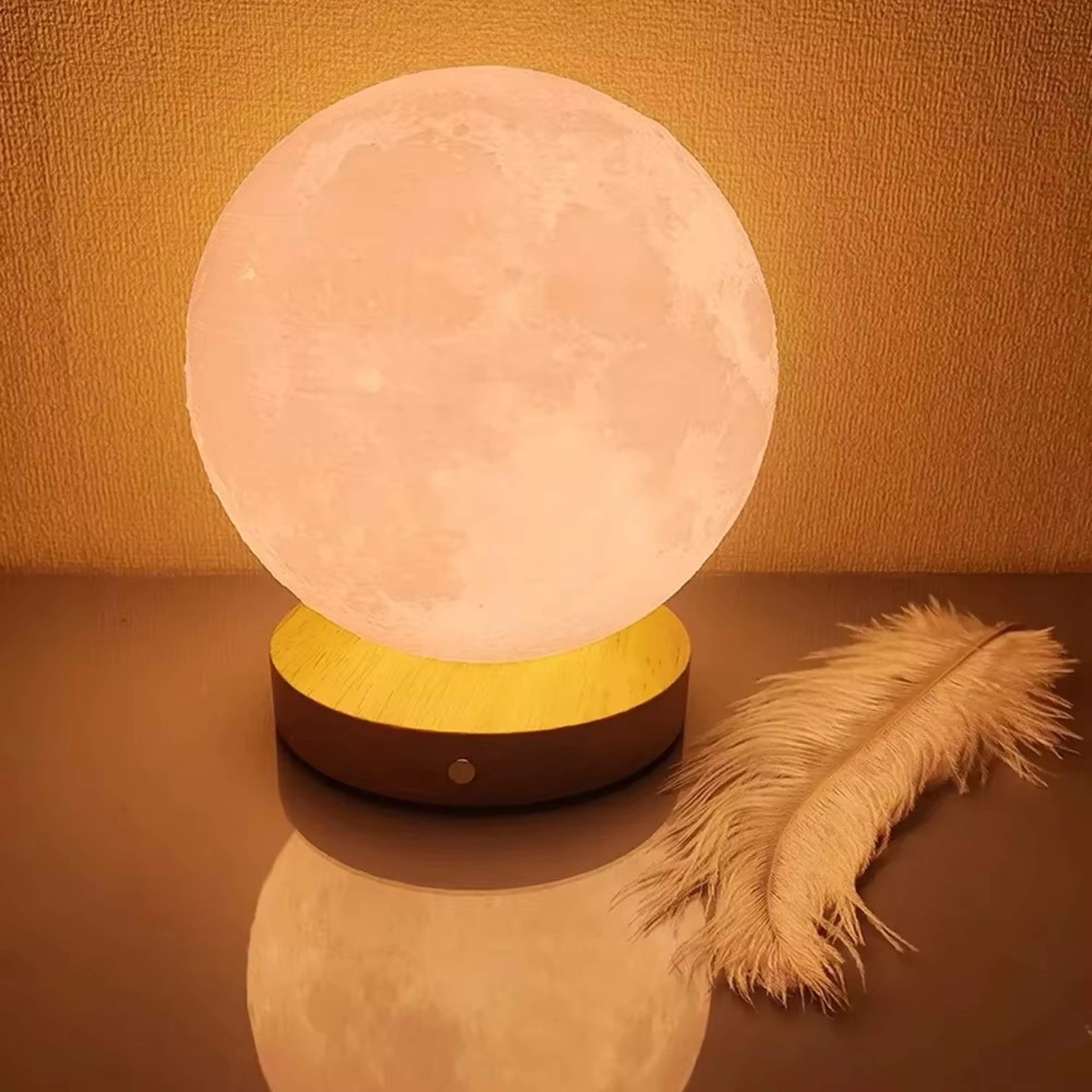 Moon Lamp LED Night Light With Wire Stand For Bedroom Decor  Kids Bedside Gift 2