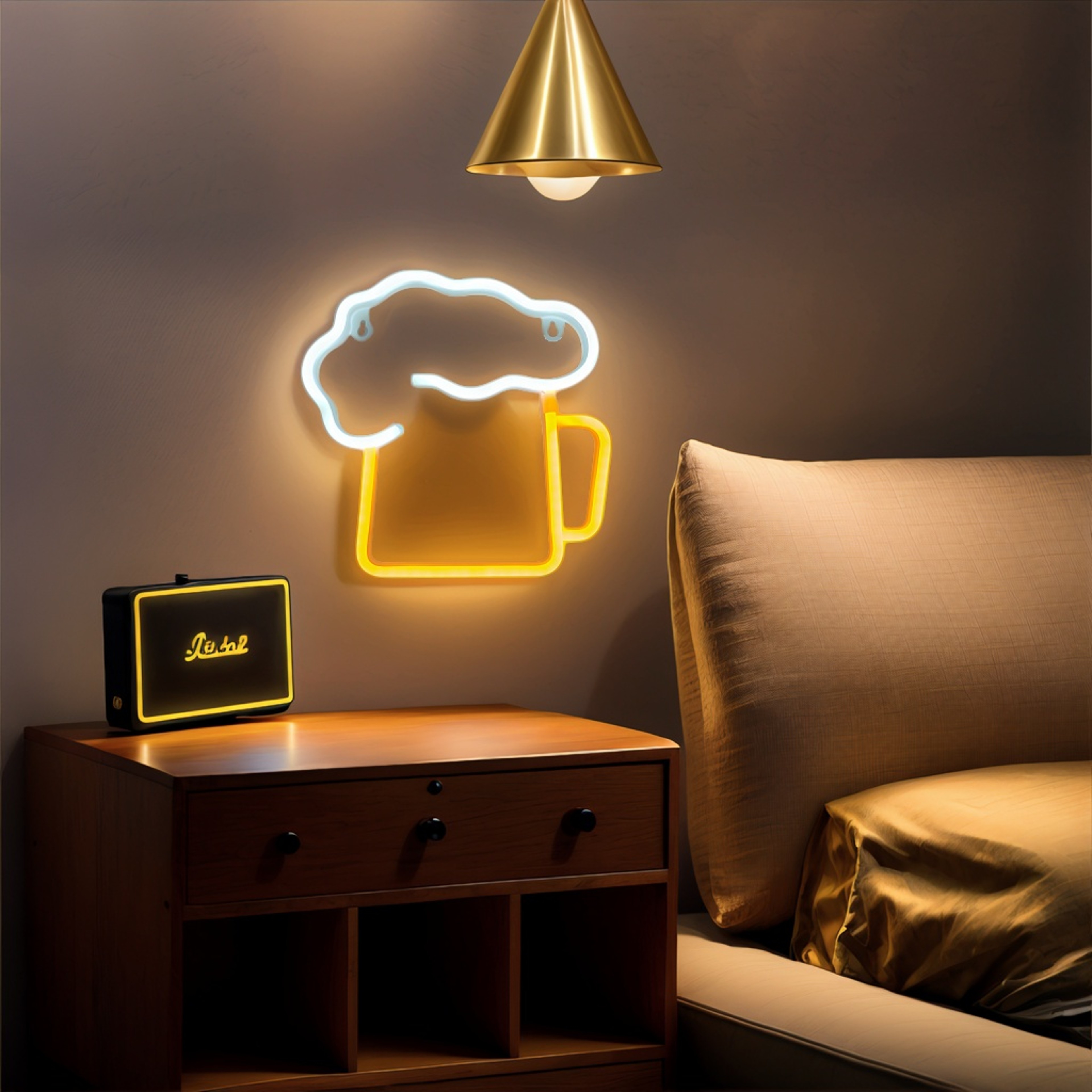Modern LED Neon Light USB  Battery Powered Neon Wall Decor For Bedroom Parties  Home 0
