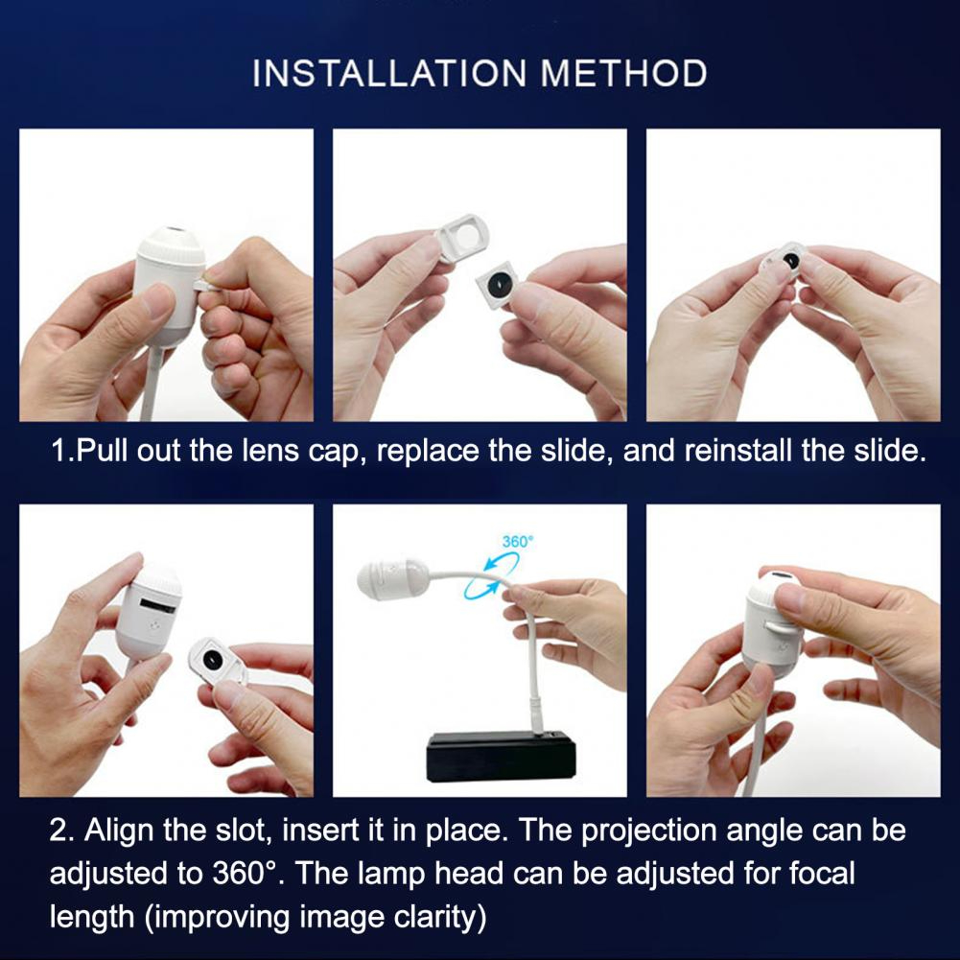 Galaxy Projector Star Projector Night Light With Touch Control And Adjustable Brightness 3