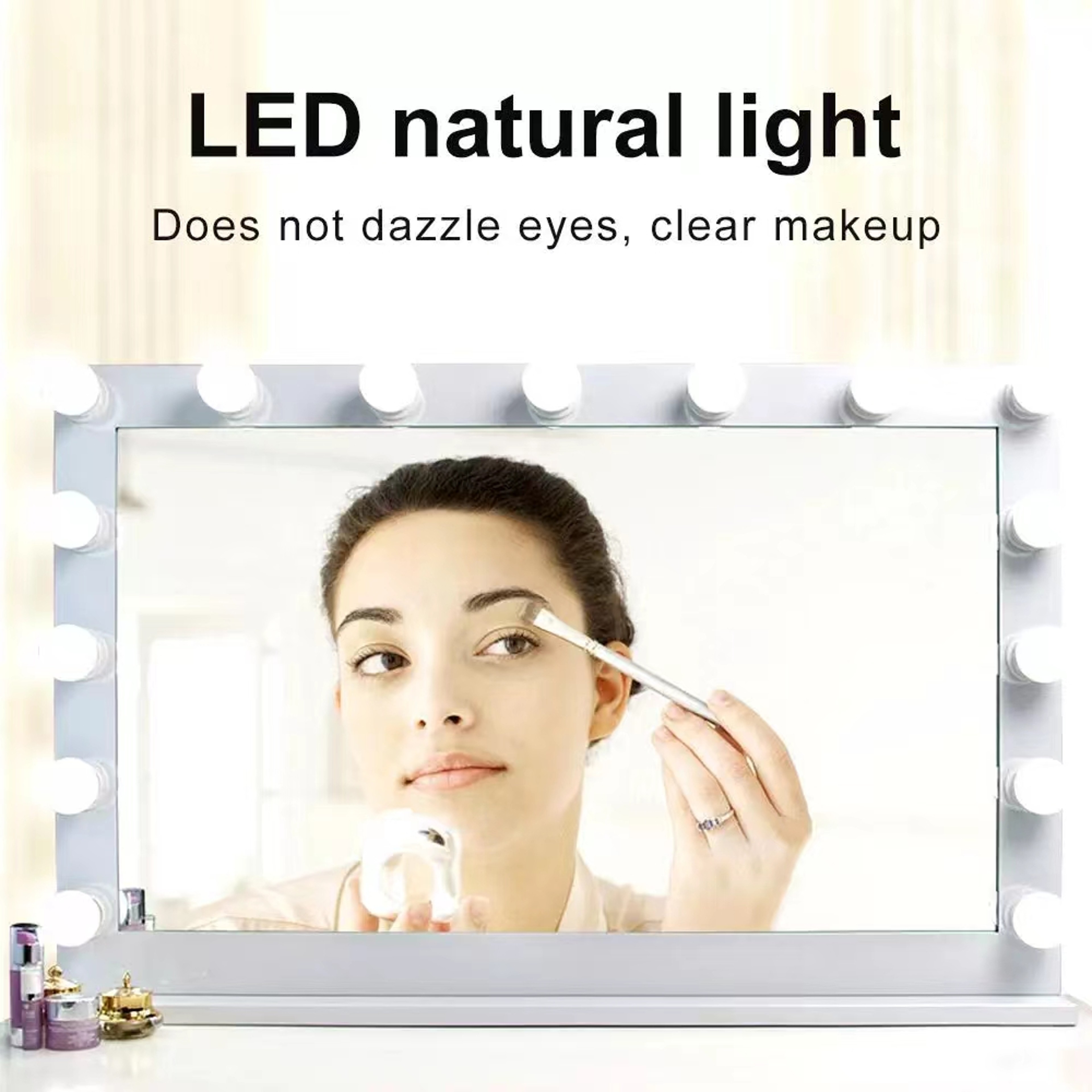 Hollywood LED Vanity Lights USB Makeup Mirror Light Kit With Dimmable Bulbs 3