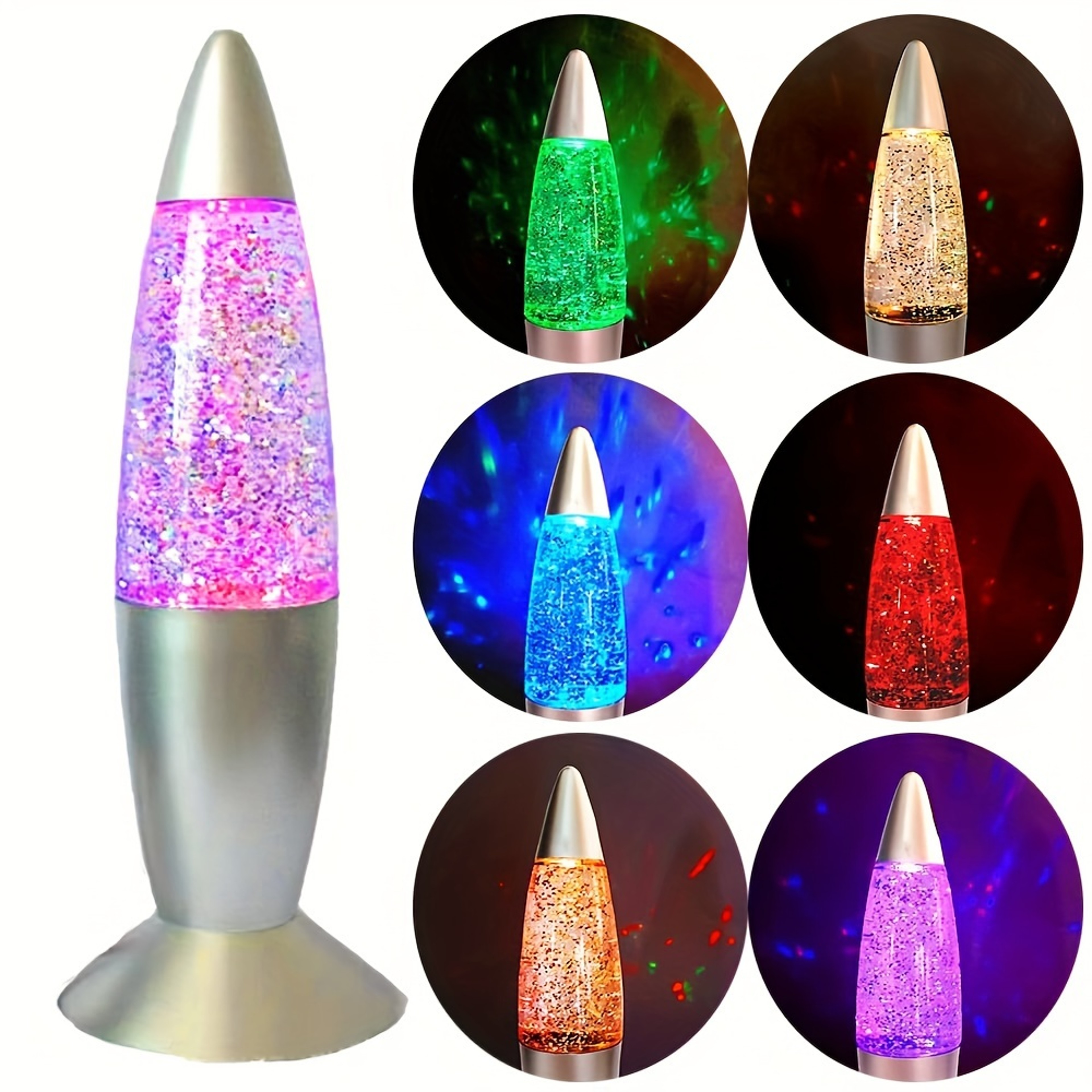 RGB Rocket Lamp LED Night Light USB Desk Lamp For Gaming Room  Bedroom Decor 1