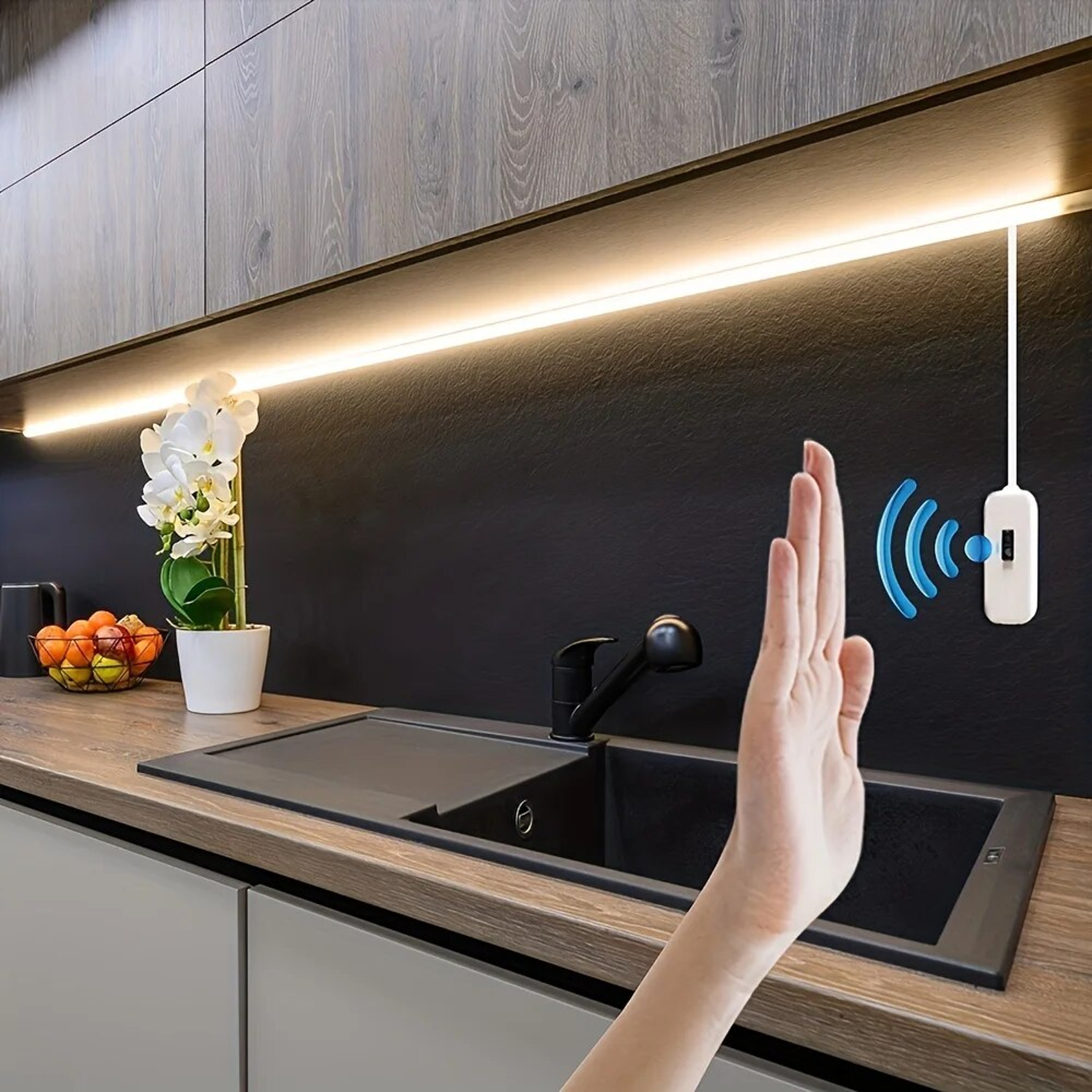 Smart Motion Sensor LED Strip Light USB Dimmable TV Backlight & Kitchen Cabinet Light – view 1