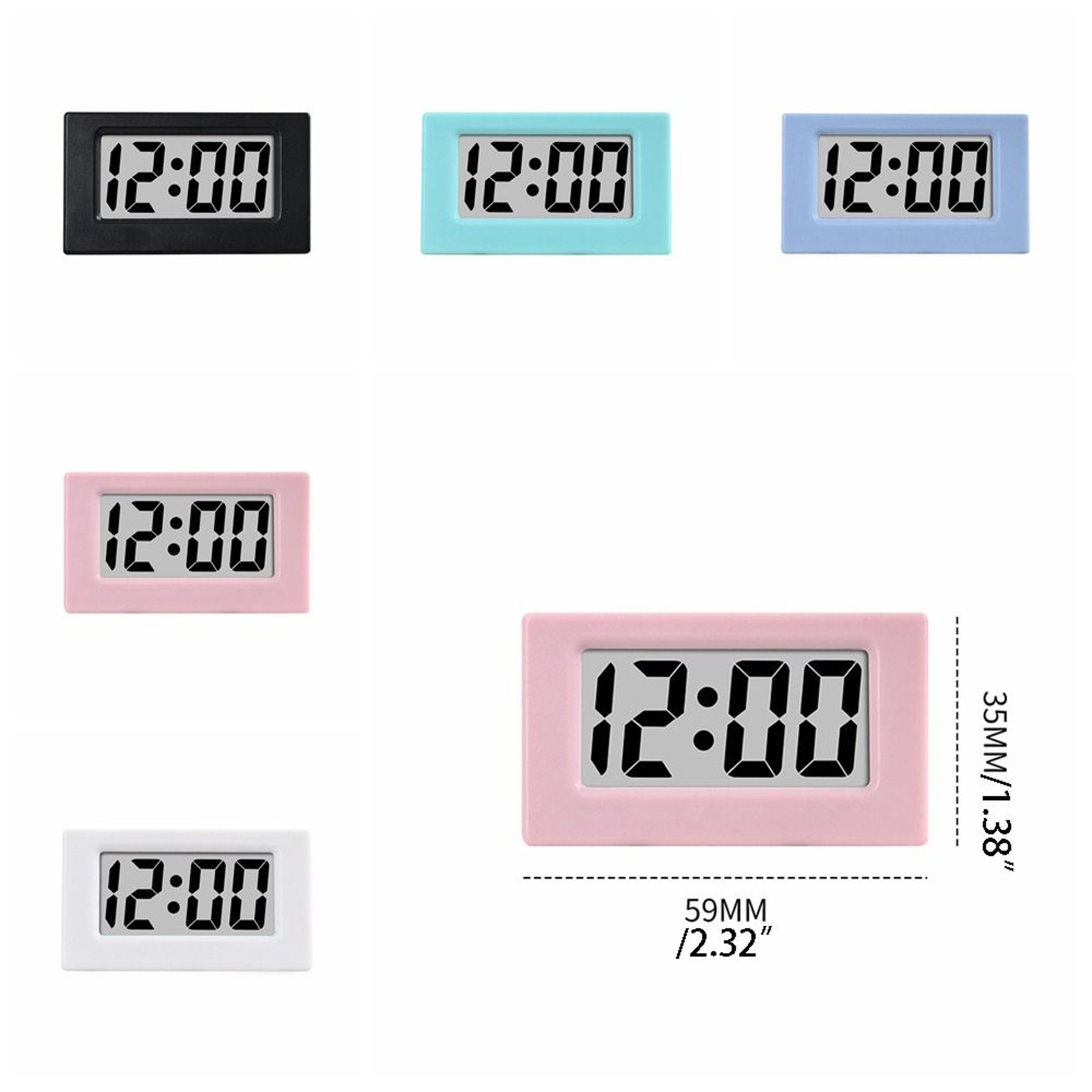 Lumi Peak LED Digital Clock Mini Desk Clock With Silent Alarm For Bedroom Office  Bedside 4