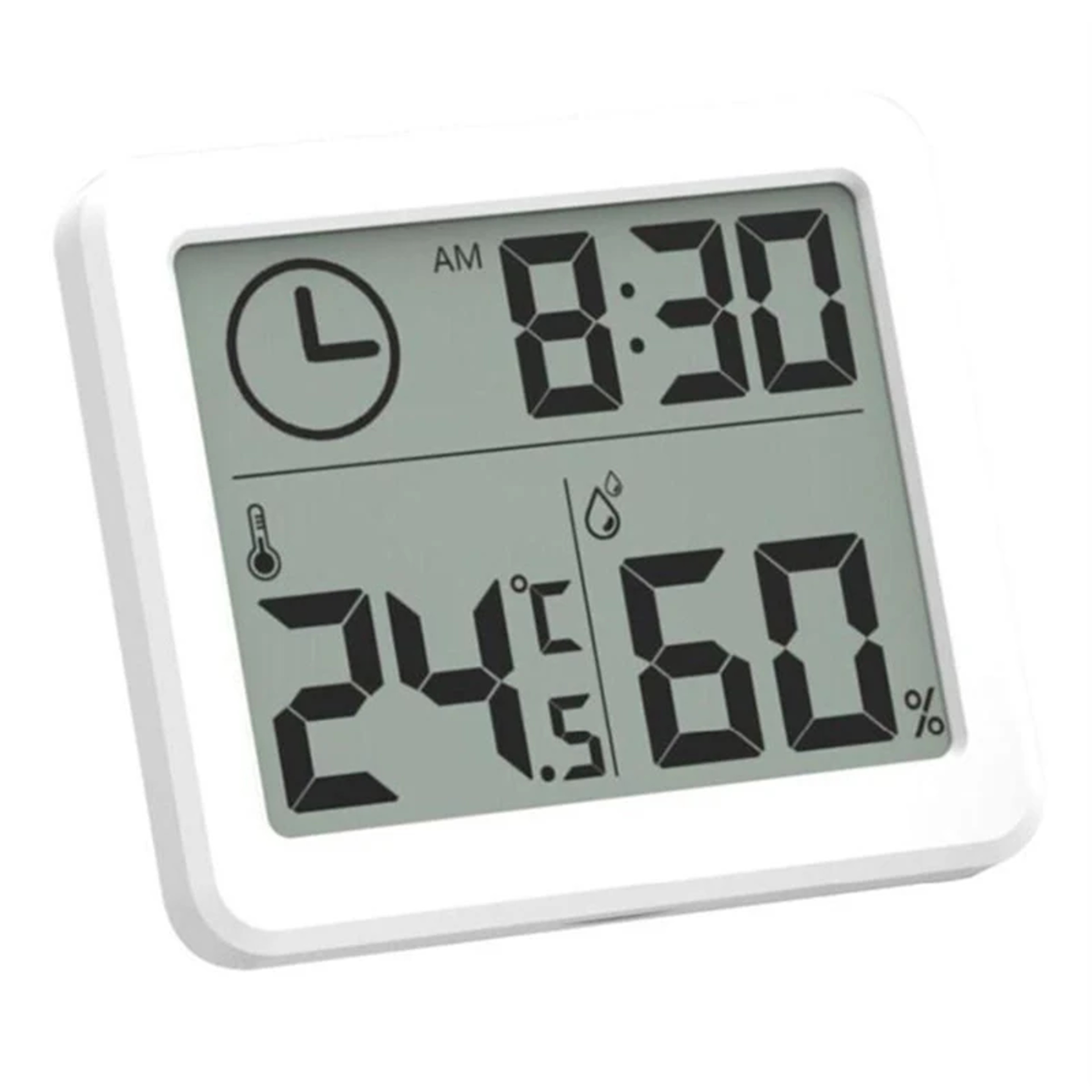 Large Display Digital Wall Clock With Temperature  Humidity Battery Operated For Home  Office 6