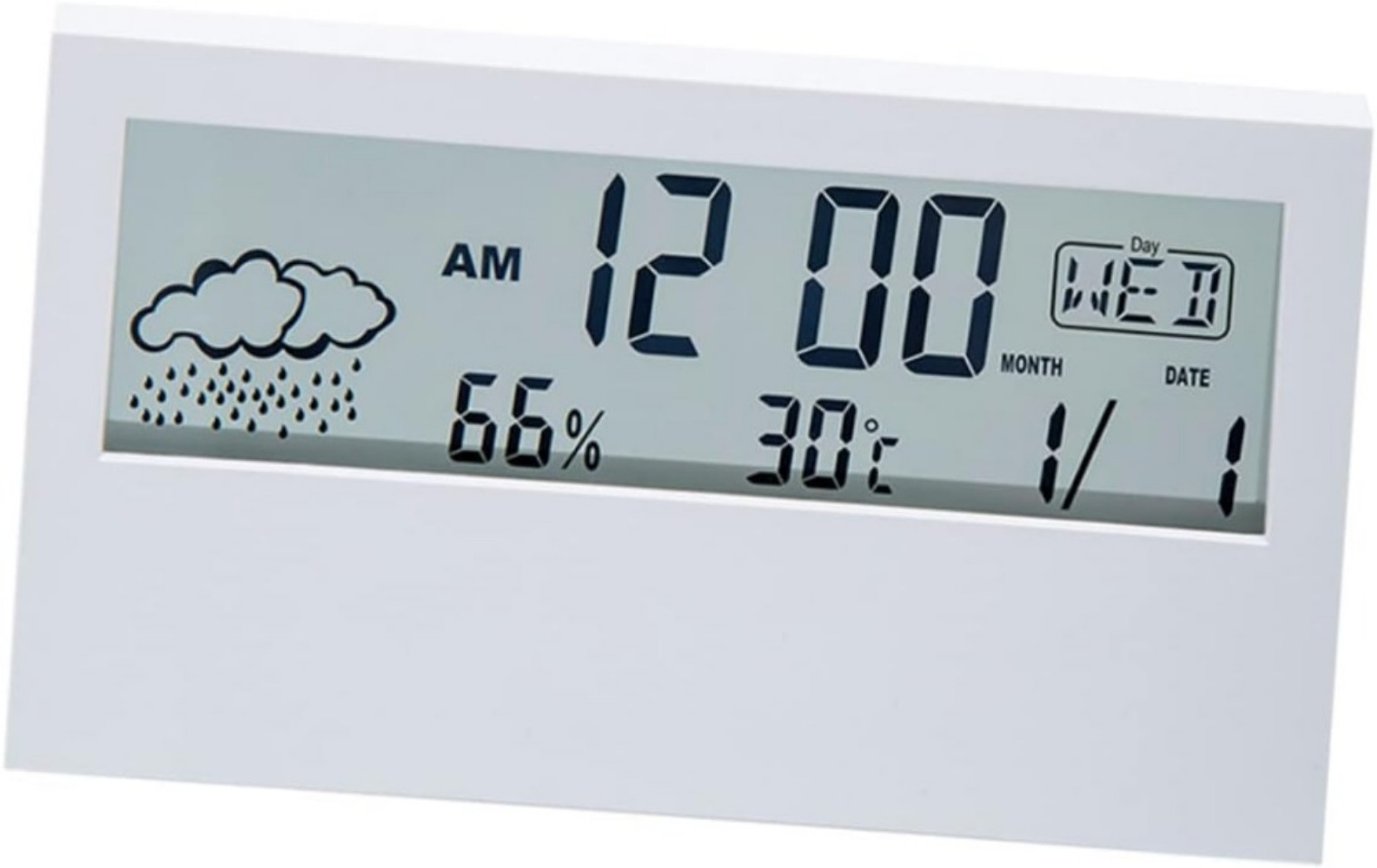 Smart Indoor Thermometer  Digital Hygrometer Clock With Temperature And Humidity Monitor 1