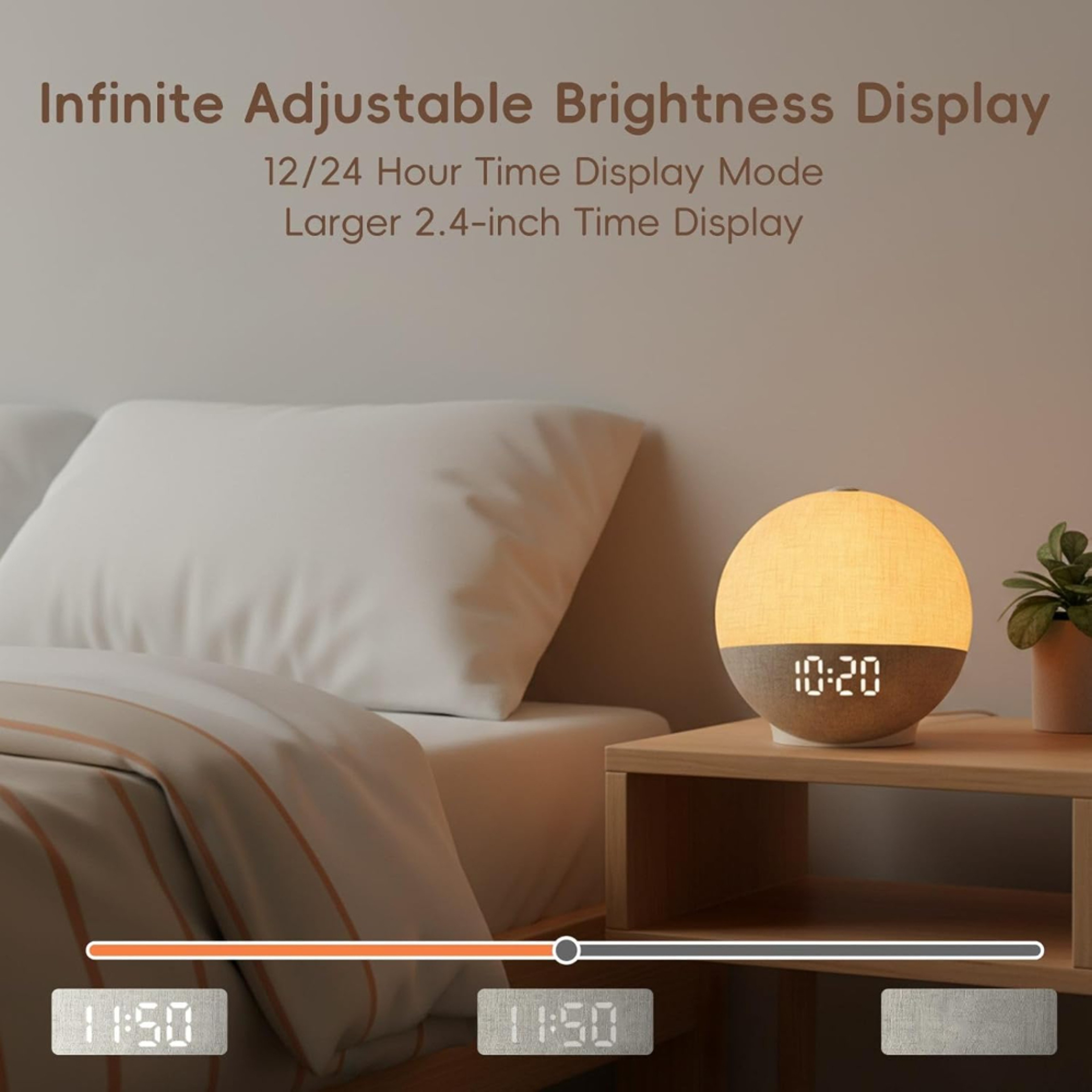 Sunrise Alarm Clock With White Noise Machine Wake Up Light  Bluetooth Speaker 2