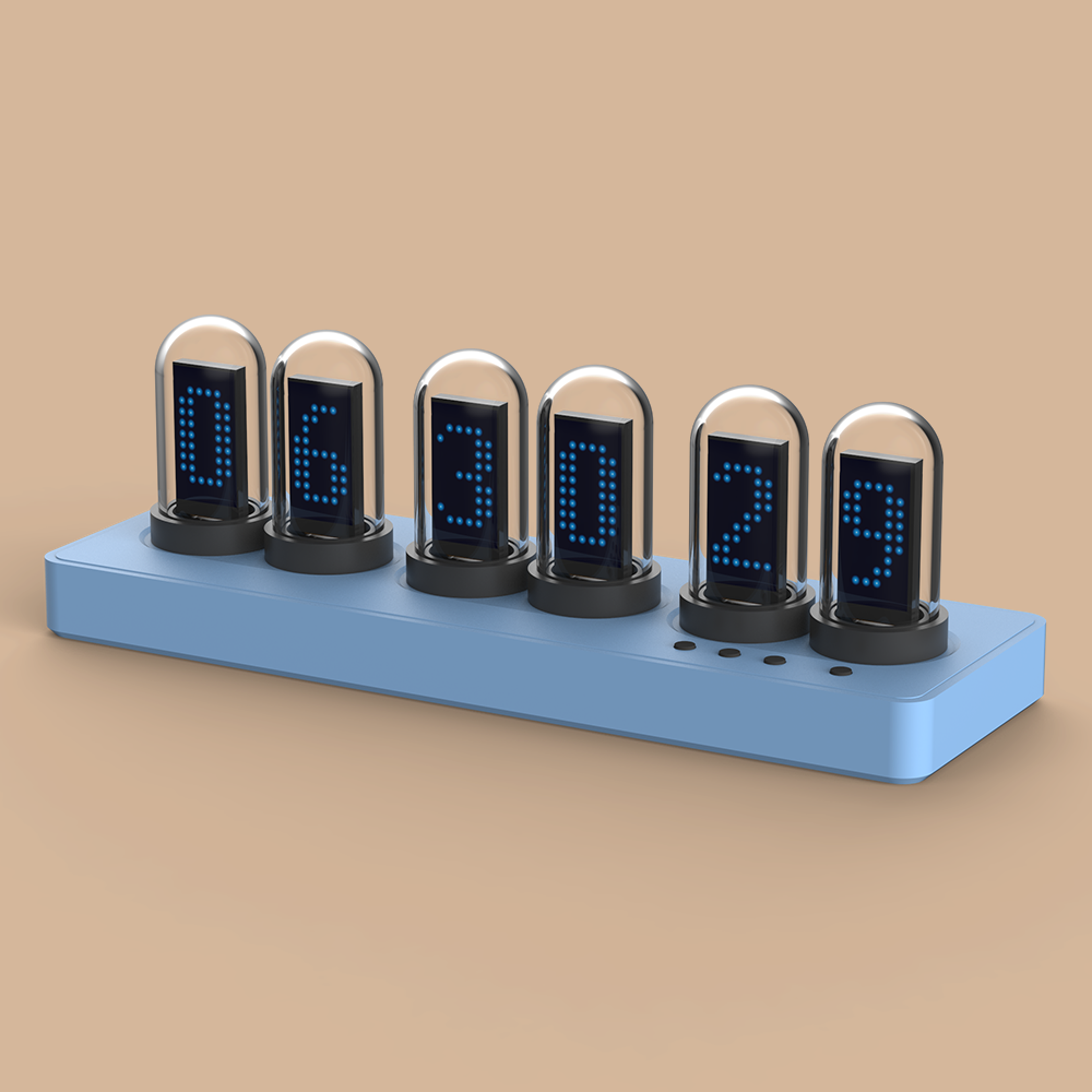 WiFi IPS Nixie Tube Clock With Smart Alarm  Custom RGB Display 8