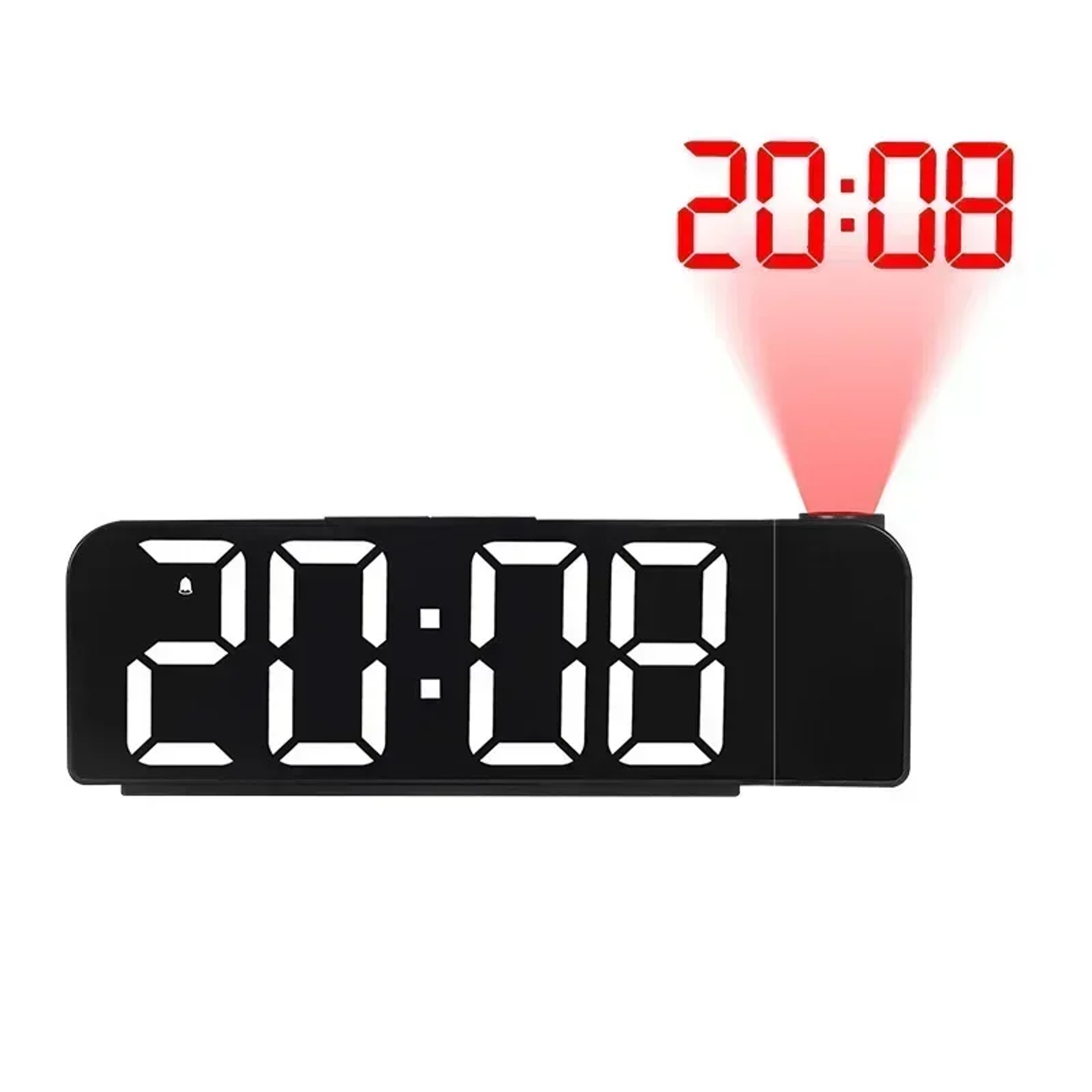 Smart Projection Alarm Clock with Rotating LED Display, Night Mode & Power Memory for Bedroom – view 9