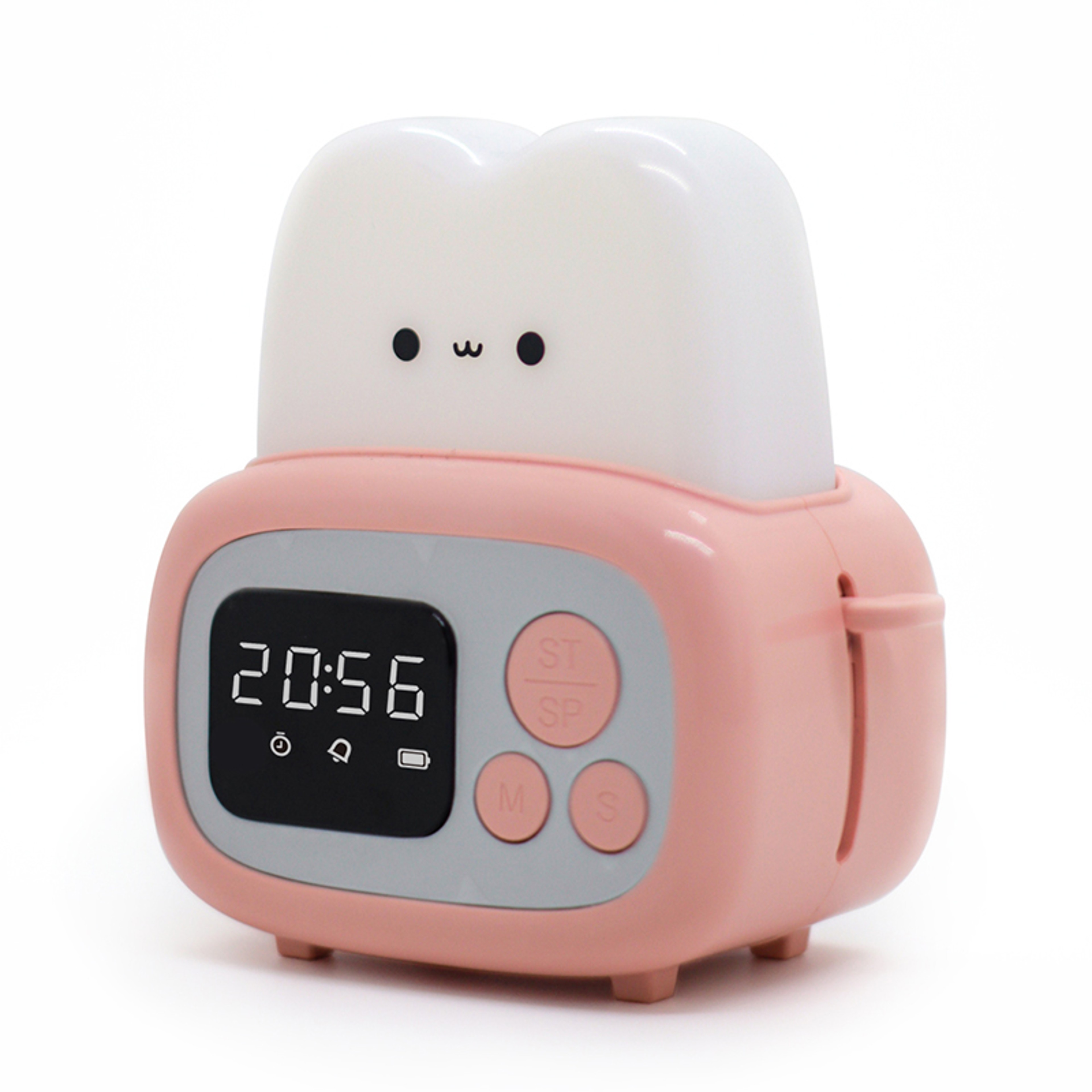 Toast Glow Toaster Alarm Clock With LED Night Light  Timer For Kids And Bedrooms 7