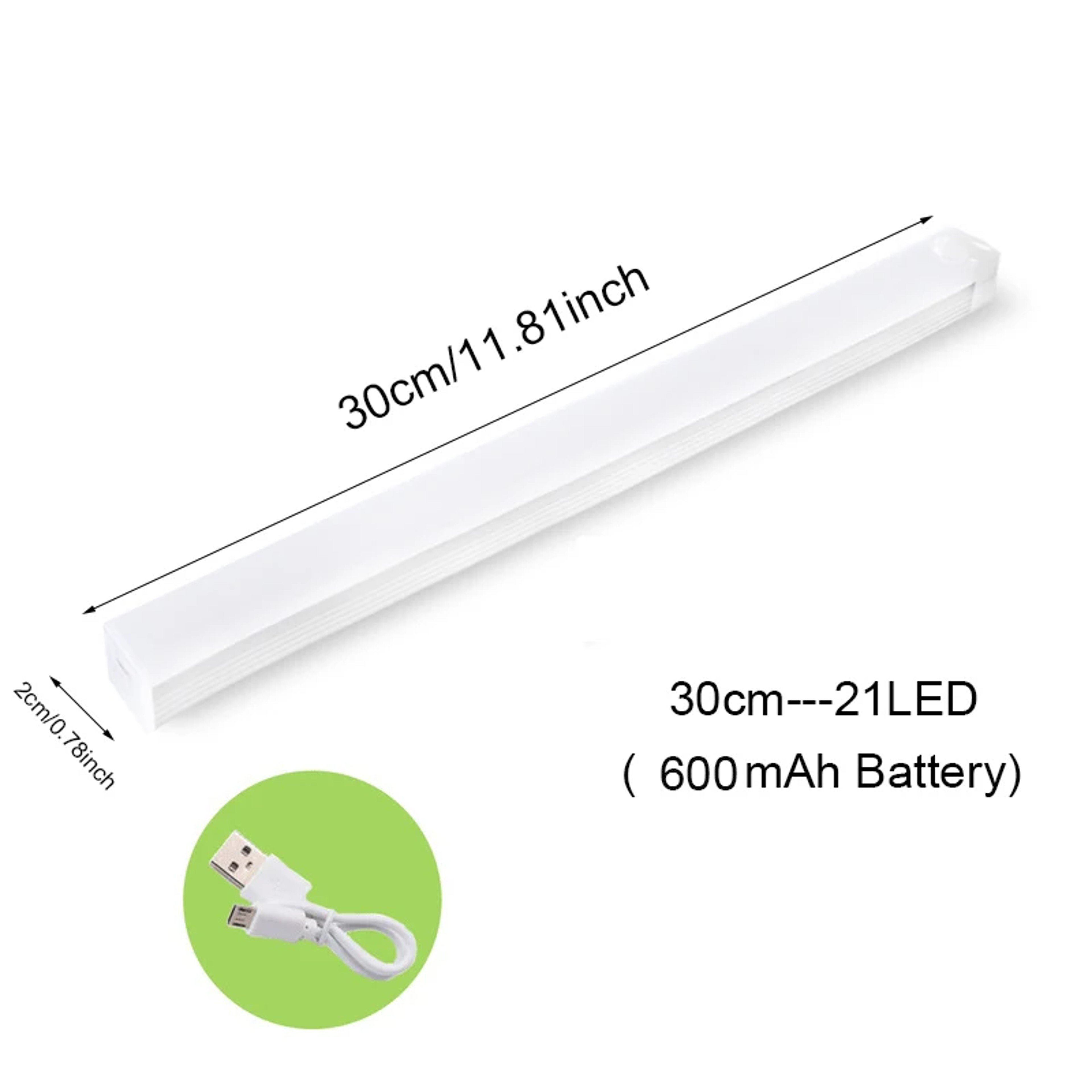 Glow Sense Motion Sensor LED Closet Light Rechargeable Wireless Night Lamp 7