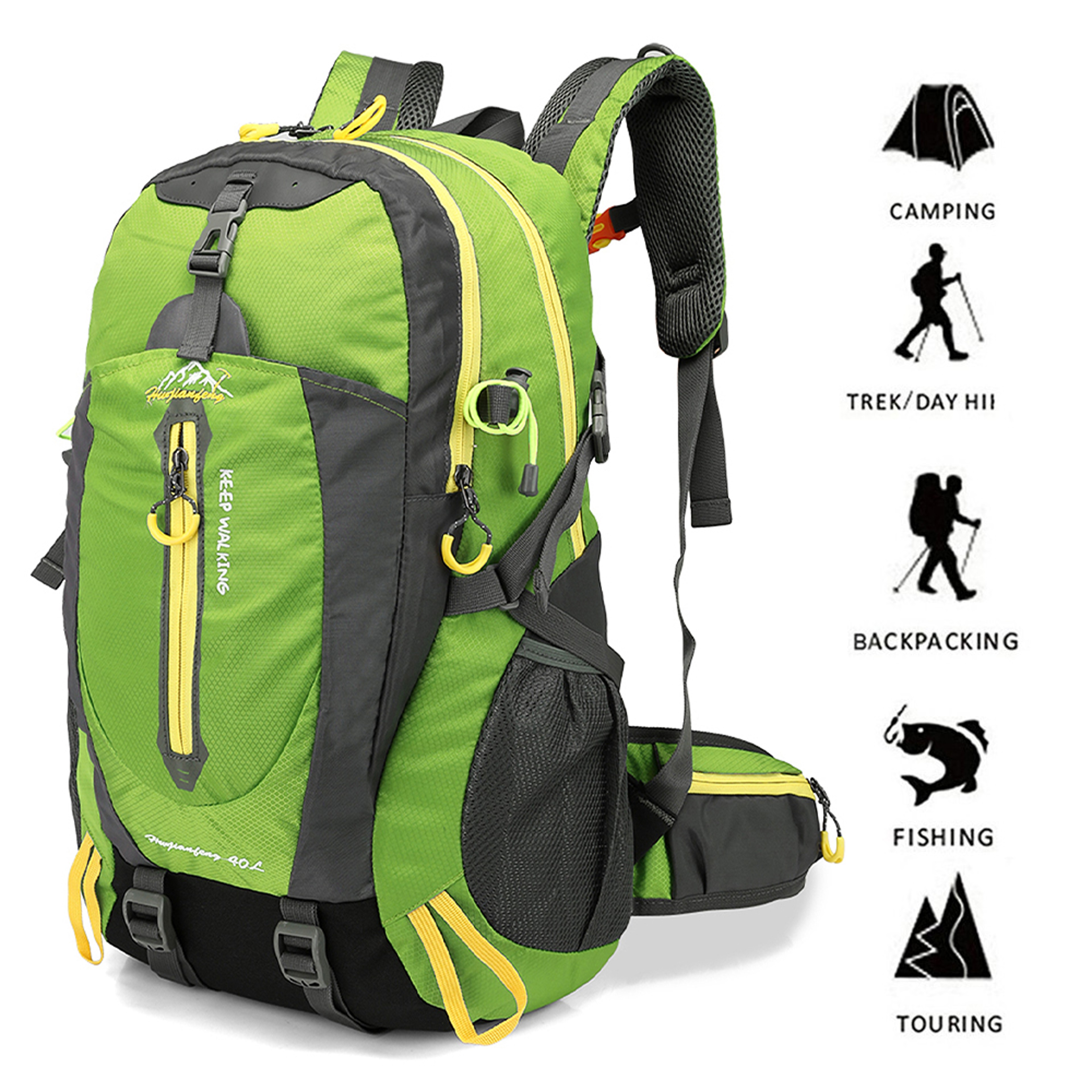 Hiking Backpack Water Resistant Travel Laptop Daypack For Camping And Trekking 2
