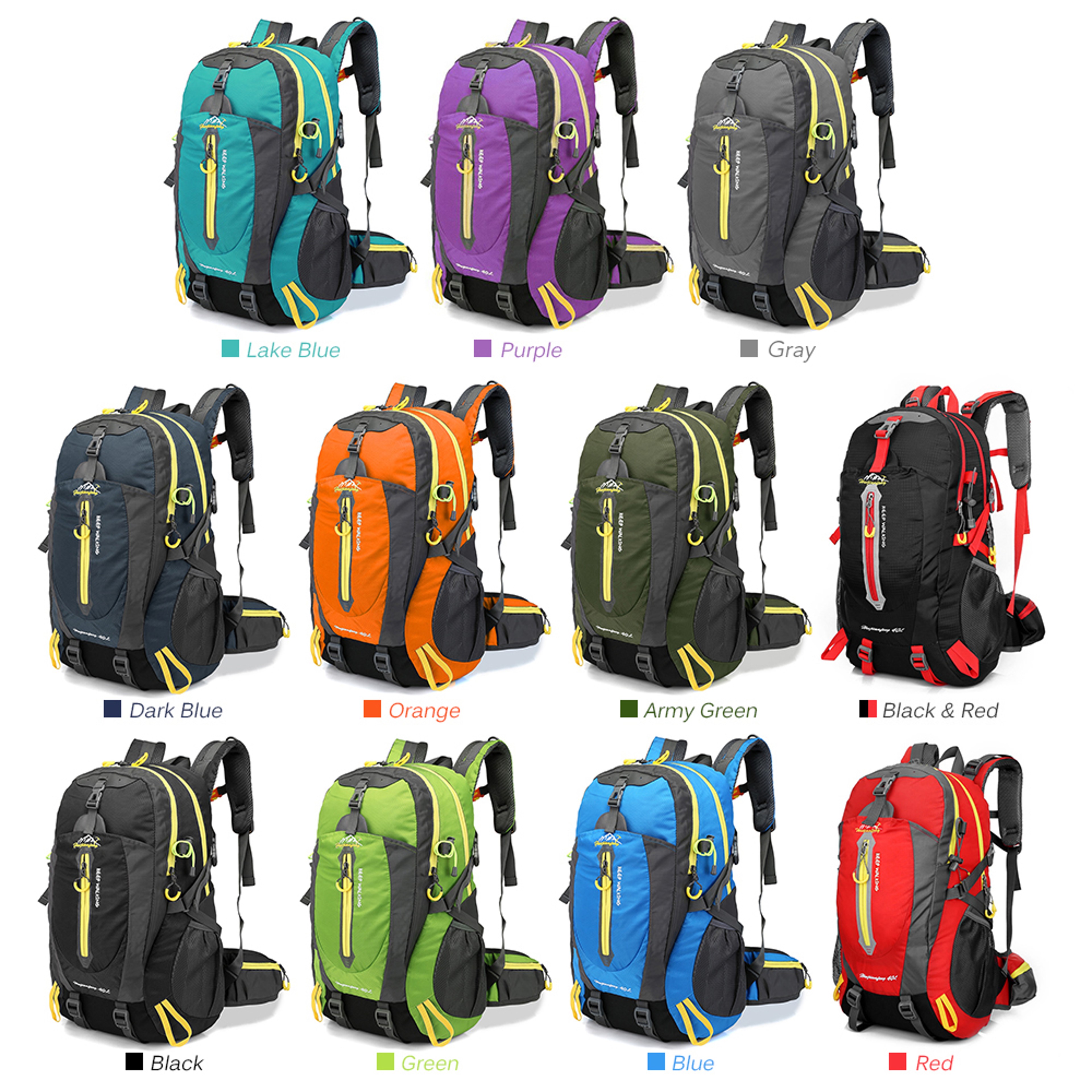 Hiking Backpack Water Resistant Travel Laptop Daypack For Camping And Trekking 5