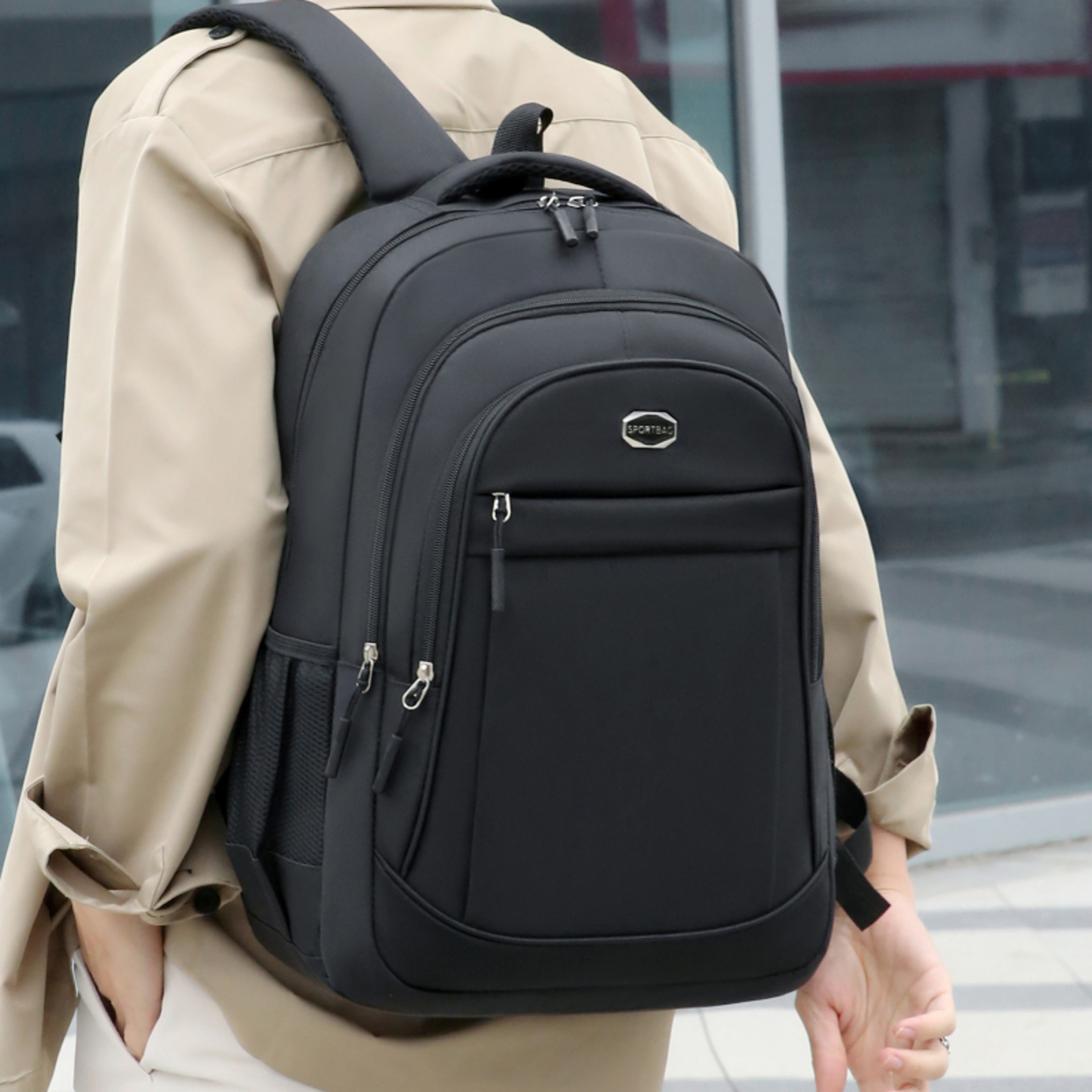 Large Capacity Travel Backpack For Men And Women School Office Commuting Bag 0