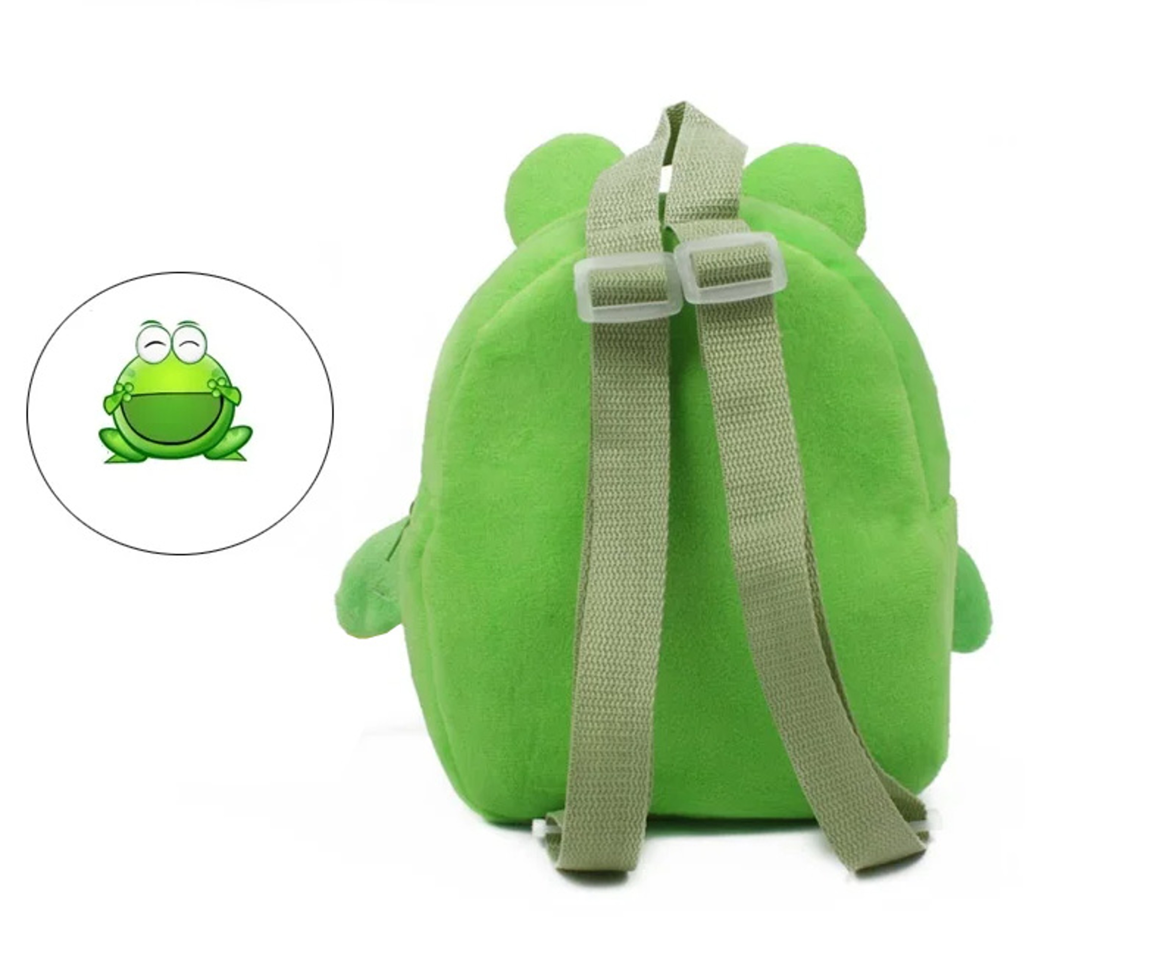Frog Plush Mini Backpack For Kids Cute Toddler School Bag Birthday Gift 4