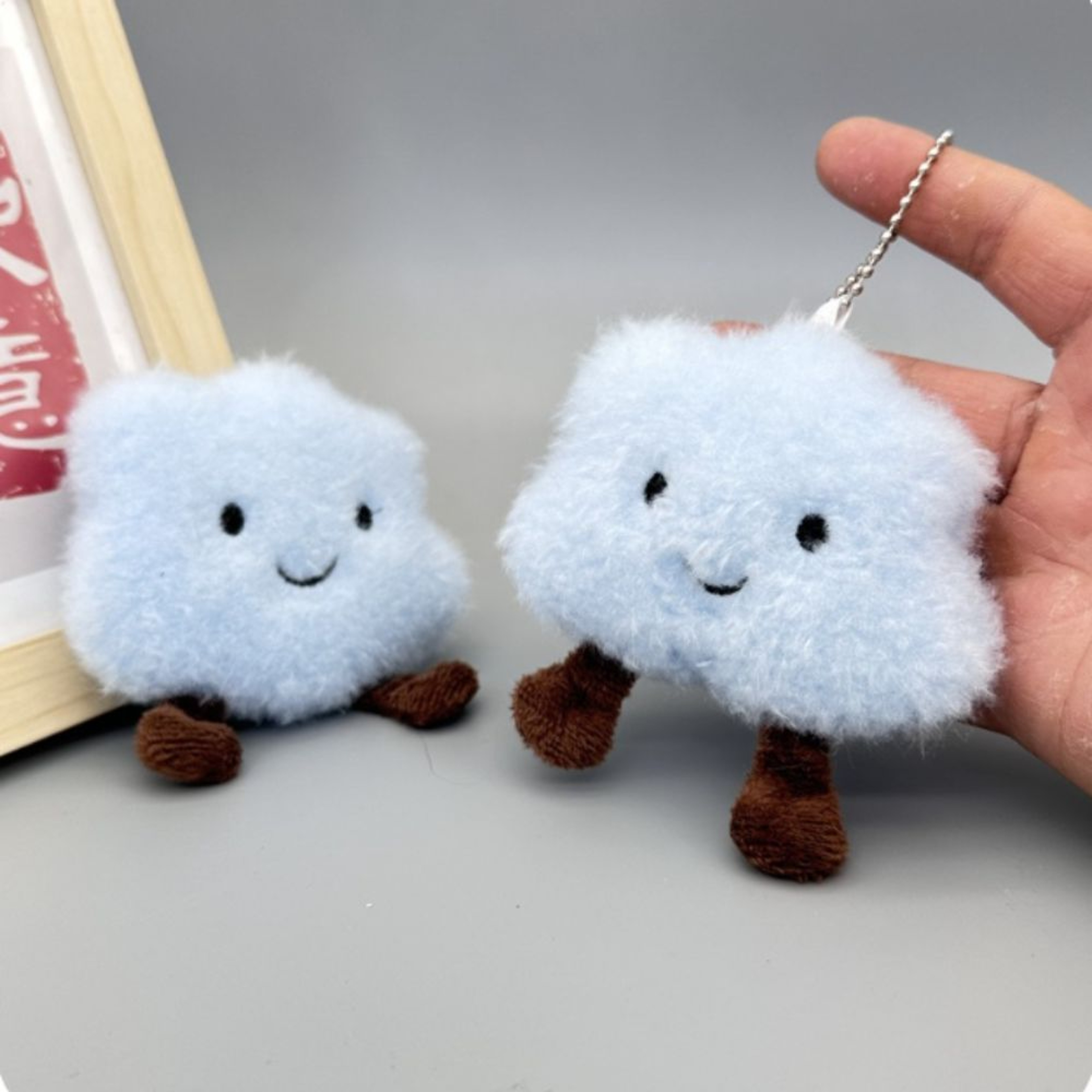 Cute Cloud Keychain Couple Pendant Kawaii Backpack Charm Gifts – view 4