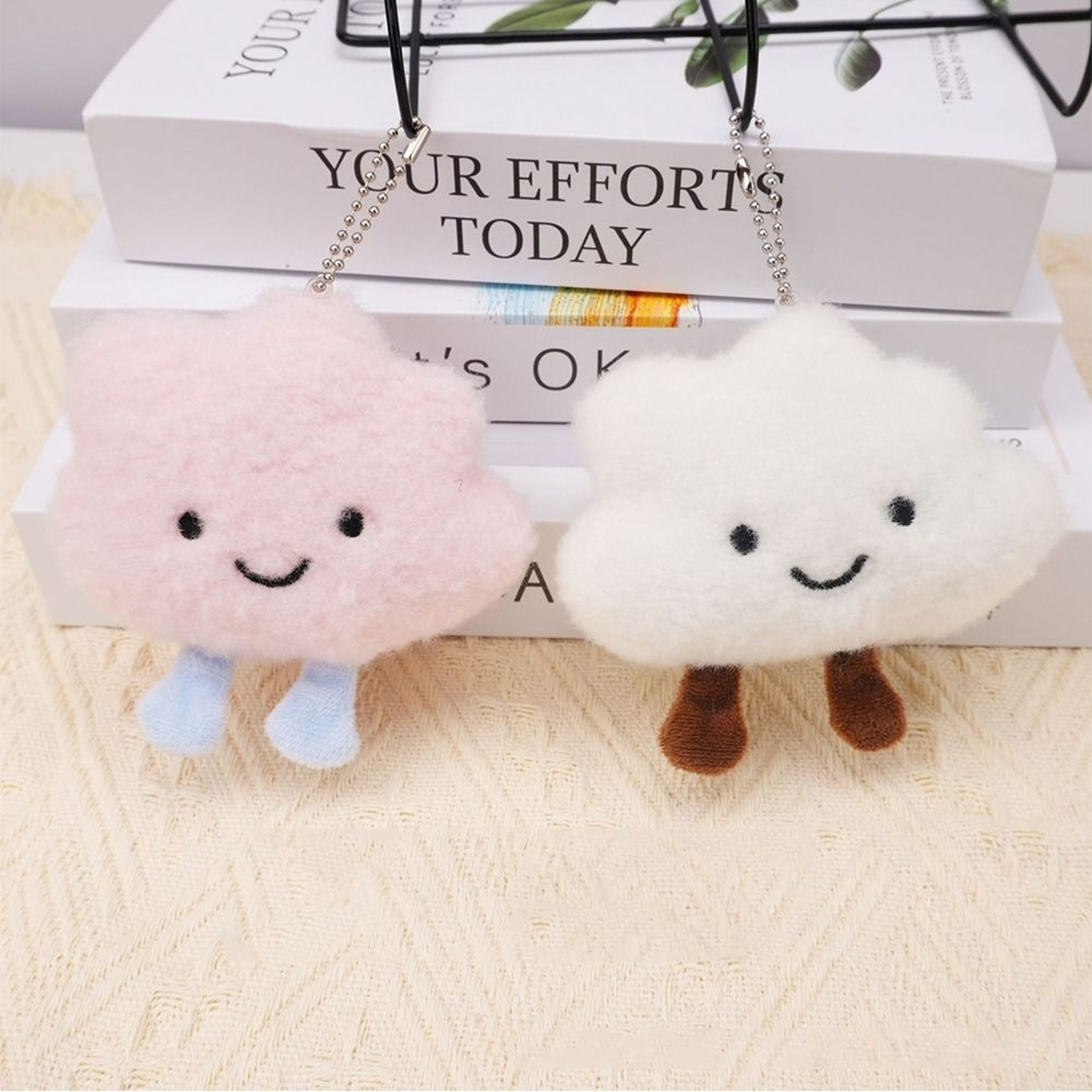 Cute Cloud Keychain Couple Pendant Kawaii Backpack Charm Gifts – view 5