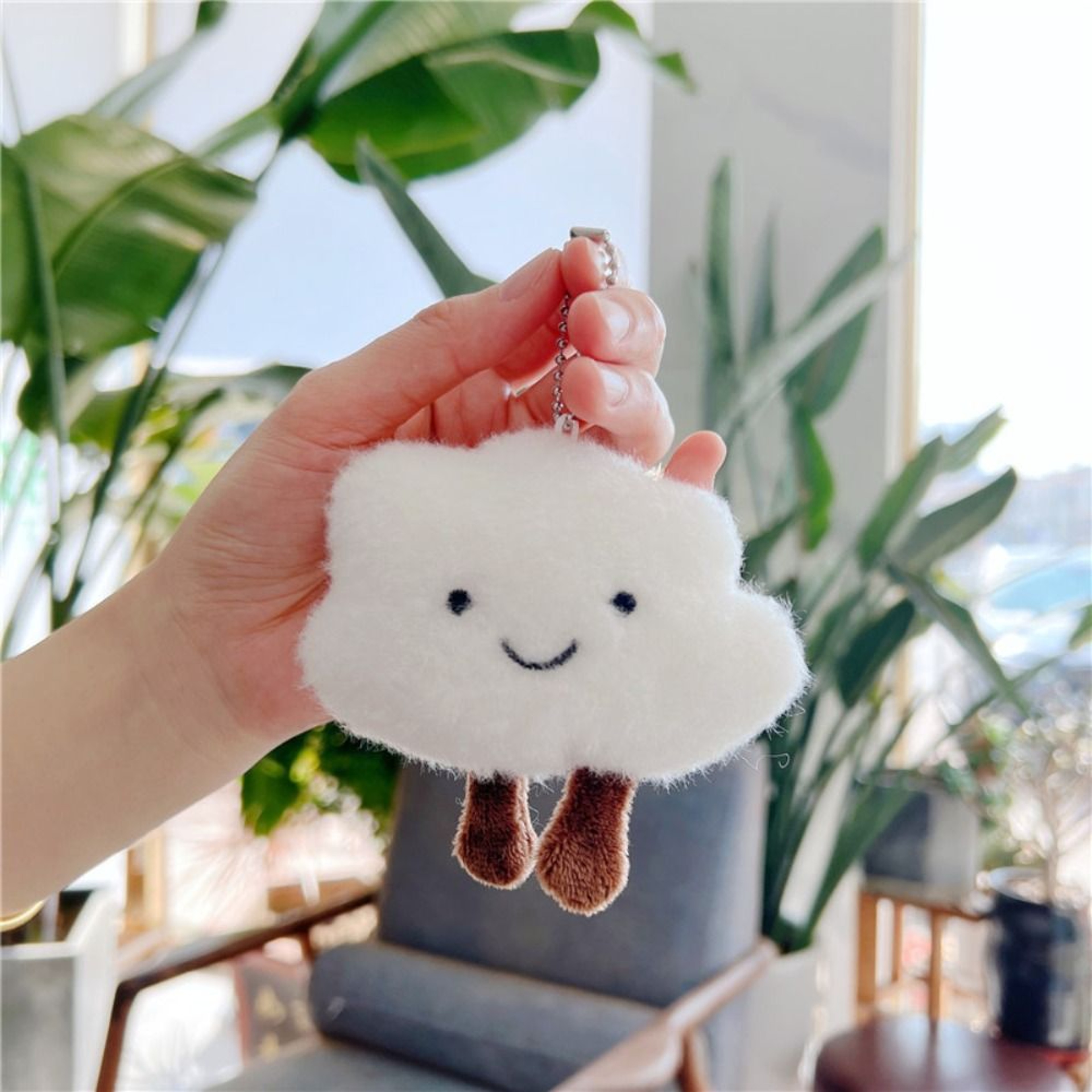 Cute Cloud Keychain Couple Pendant Kawaii Backpack Charm Gifts – view 7