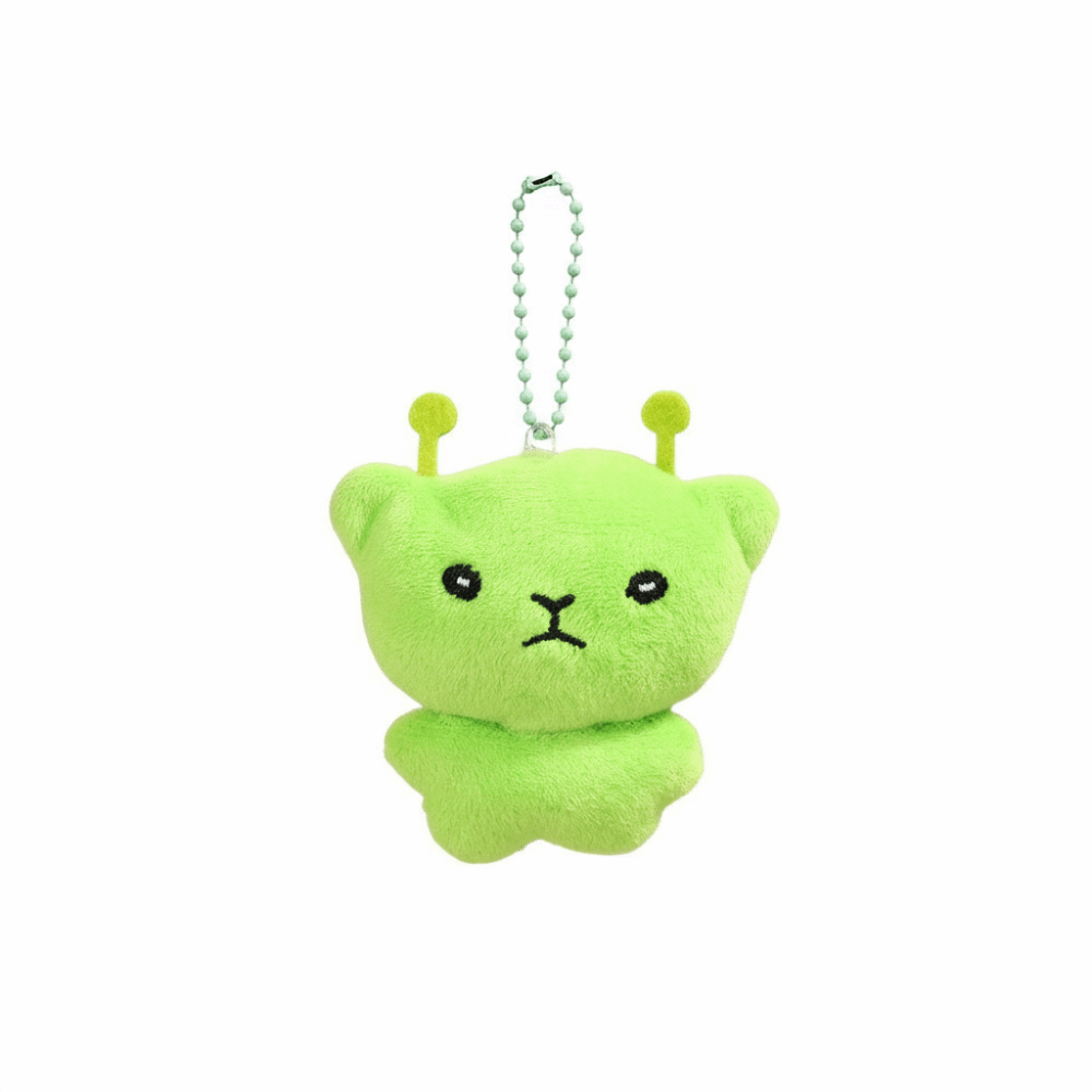 Cute Alien Cat Plush Backpack Pendant Kawaii Keychain Phone Charm Gifts – view 9