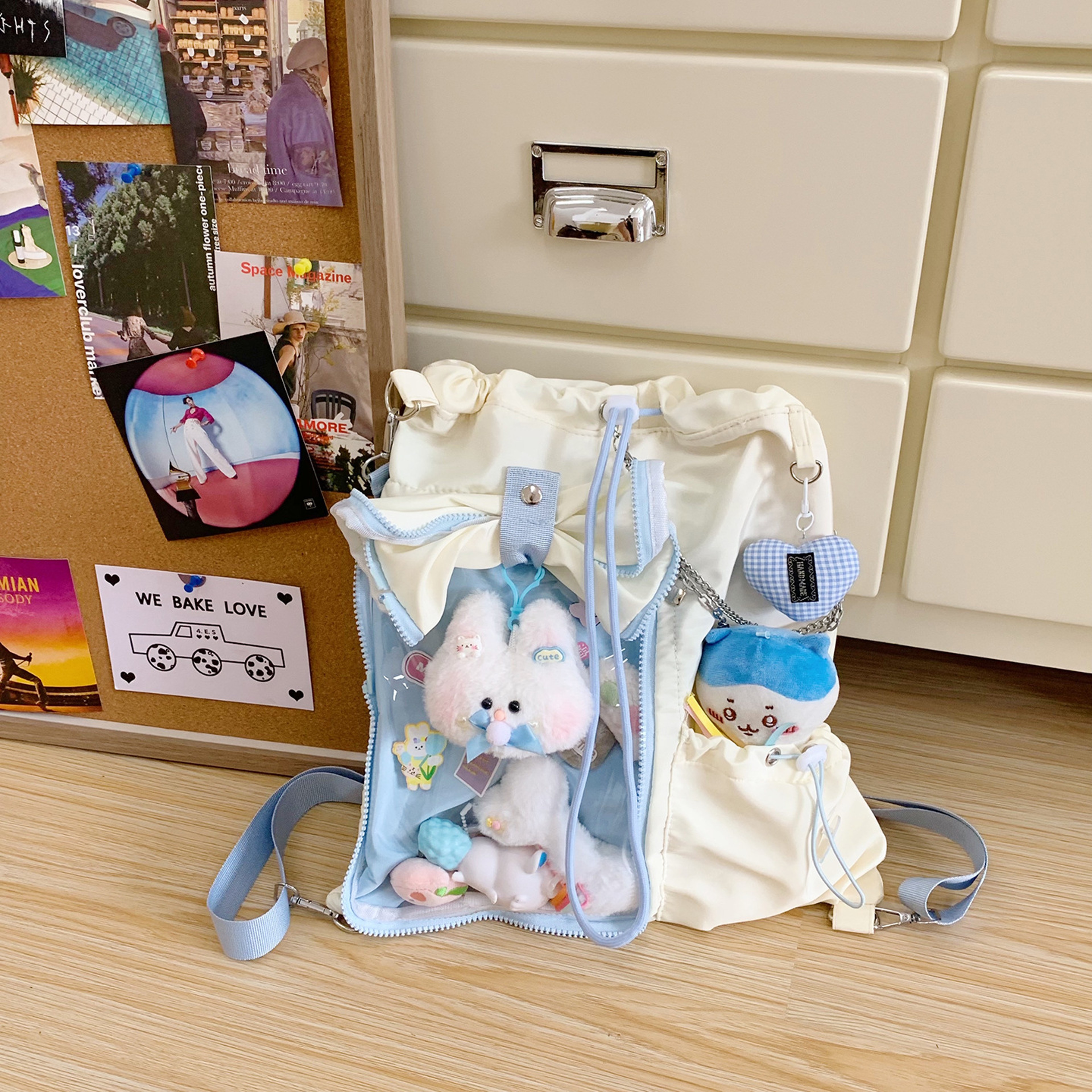 Cute Backpack for Women Large Capacity Drawstring School Bag – view 7