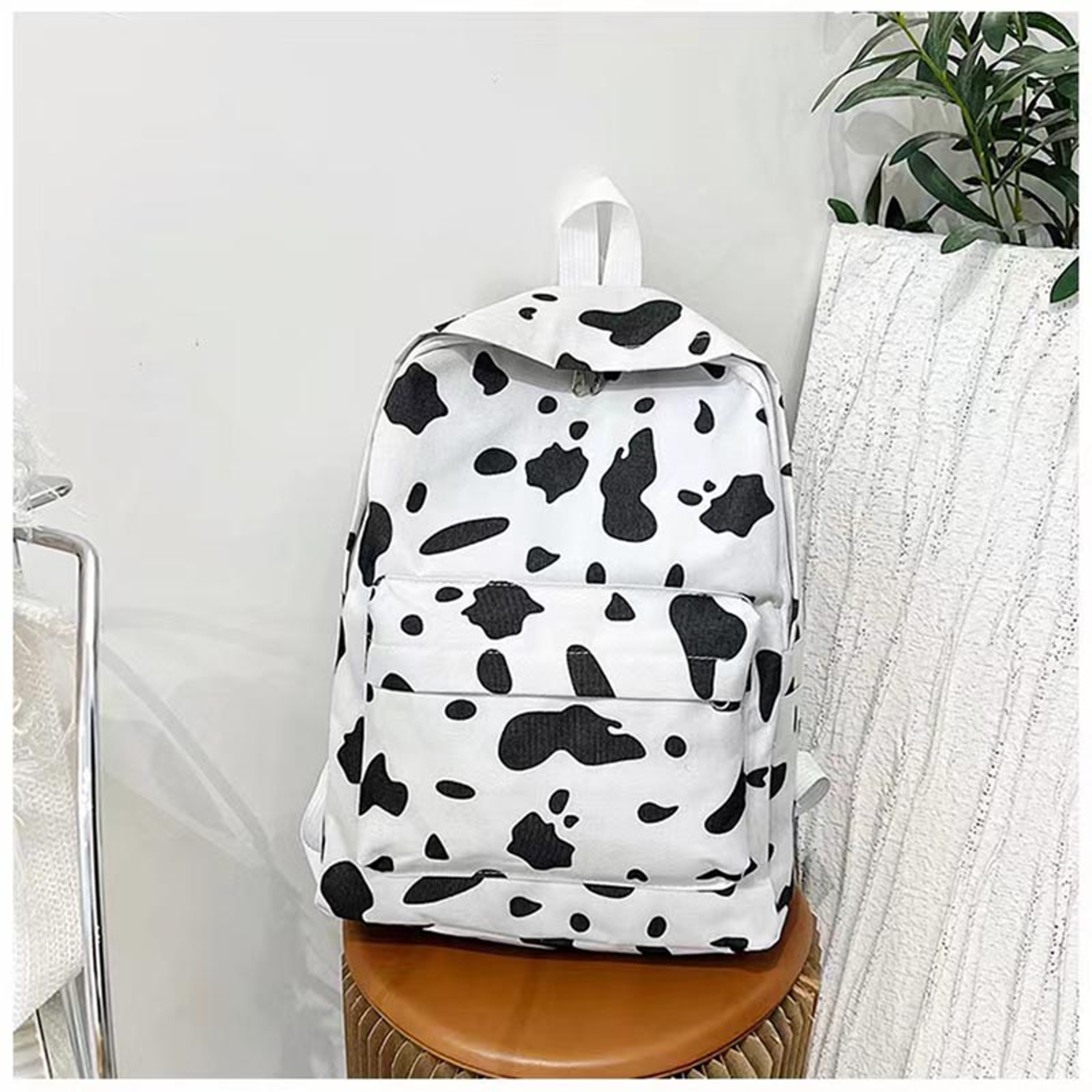 Cow Print Backpack For Kids Waterproof School Bag Cute Childrens Backpack 3