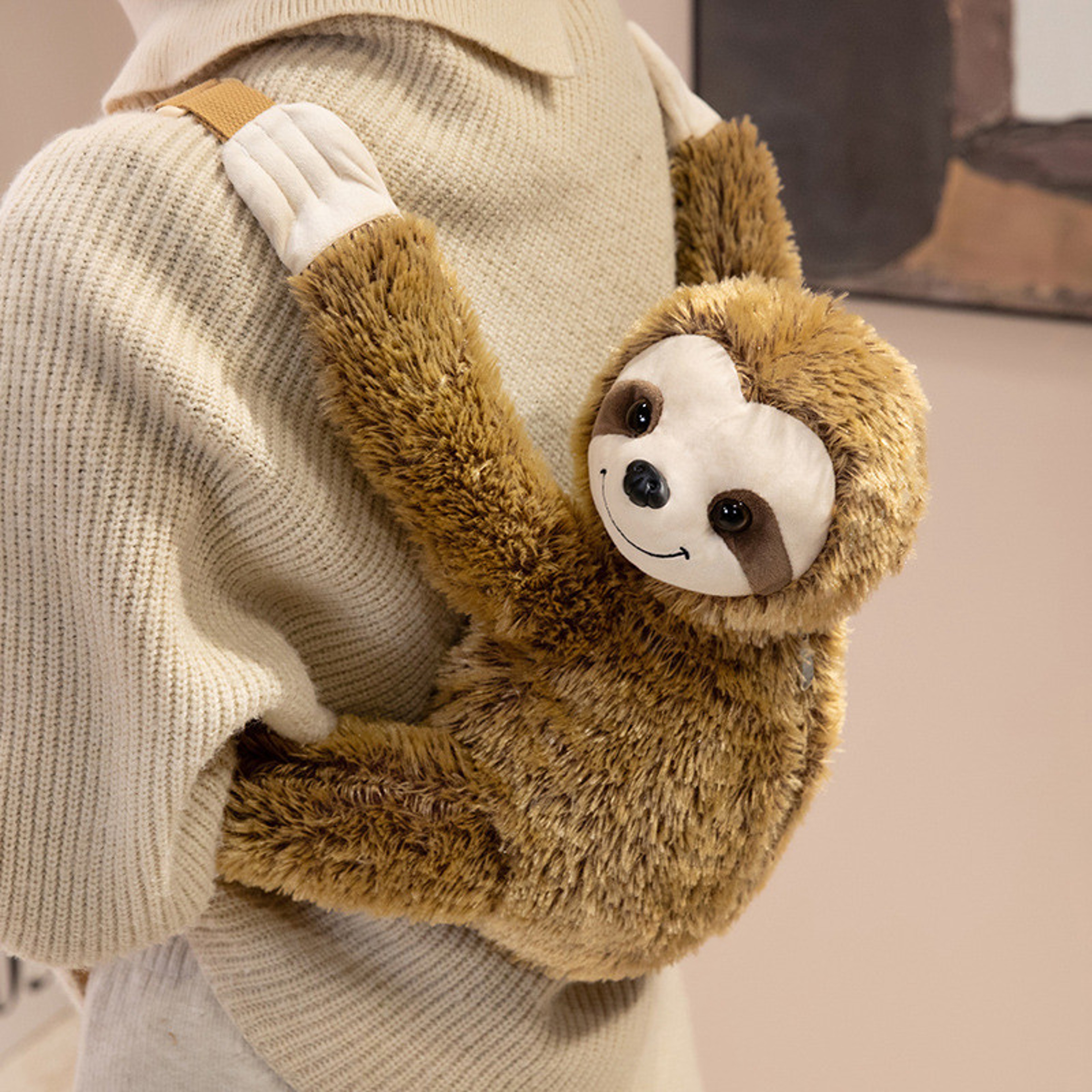 Plush Animal Backpack For Kids Soft Stuffed Animal Bag Cute School Travel Gift 5