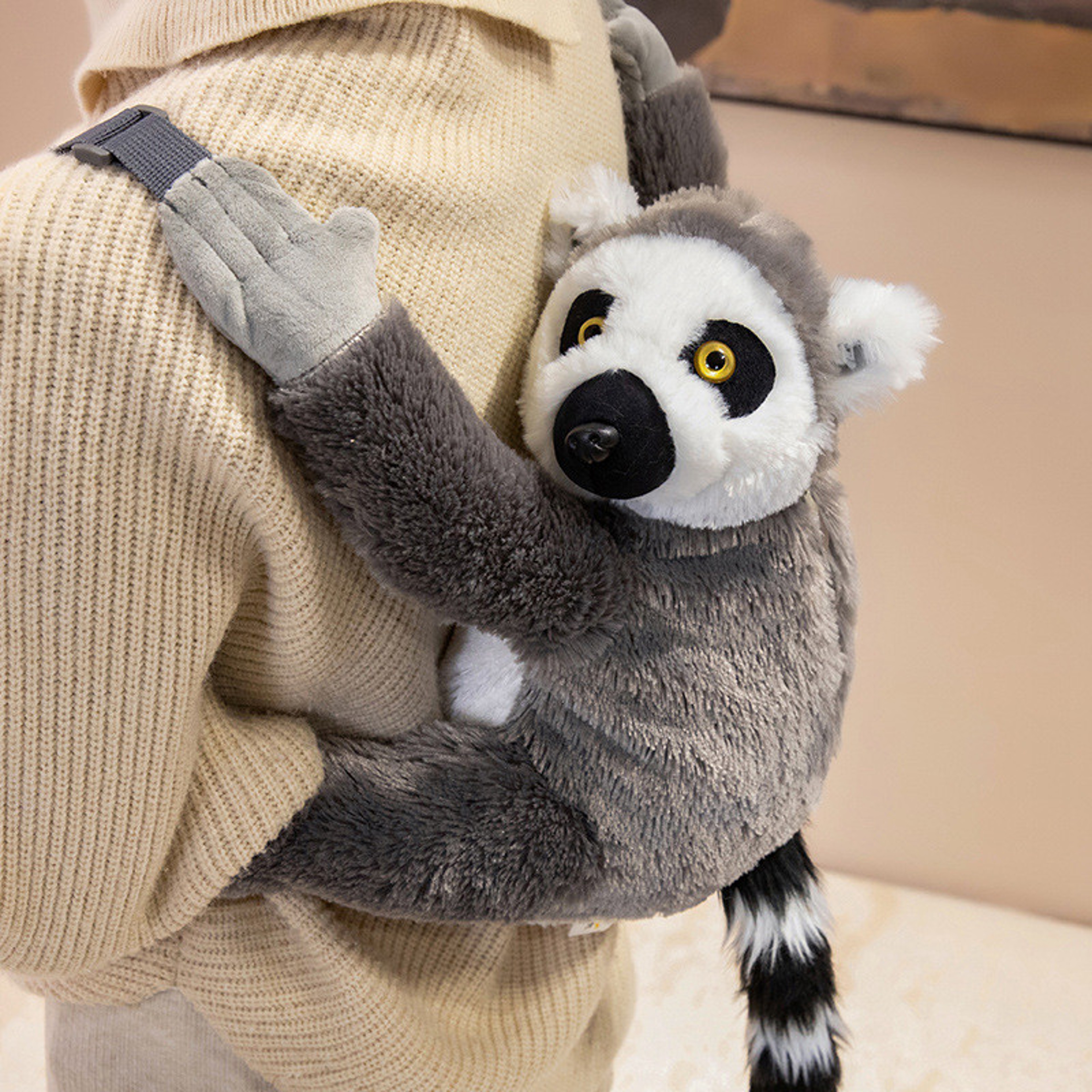 Plush Animal Backpack For Kids Soft Stuffed Animal Bag Cute School Travel Gift 9
