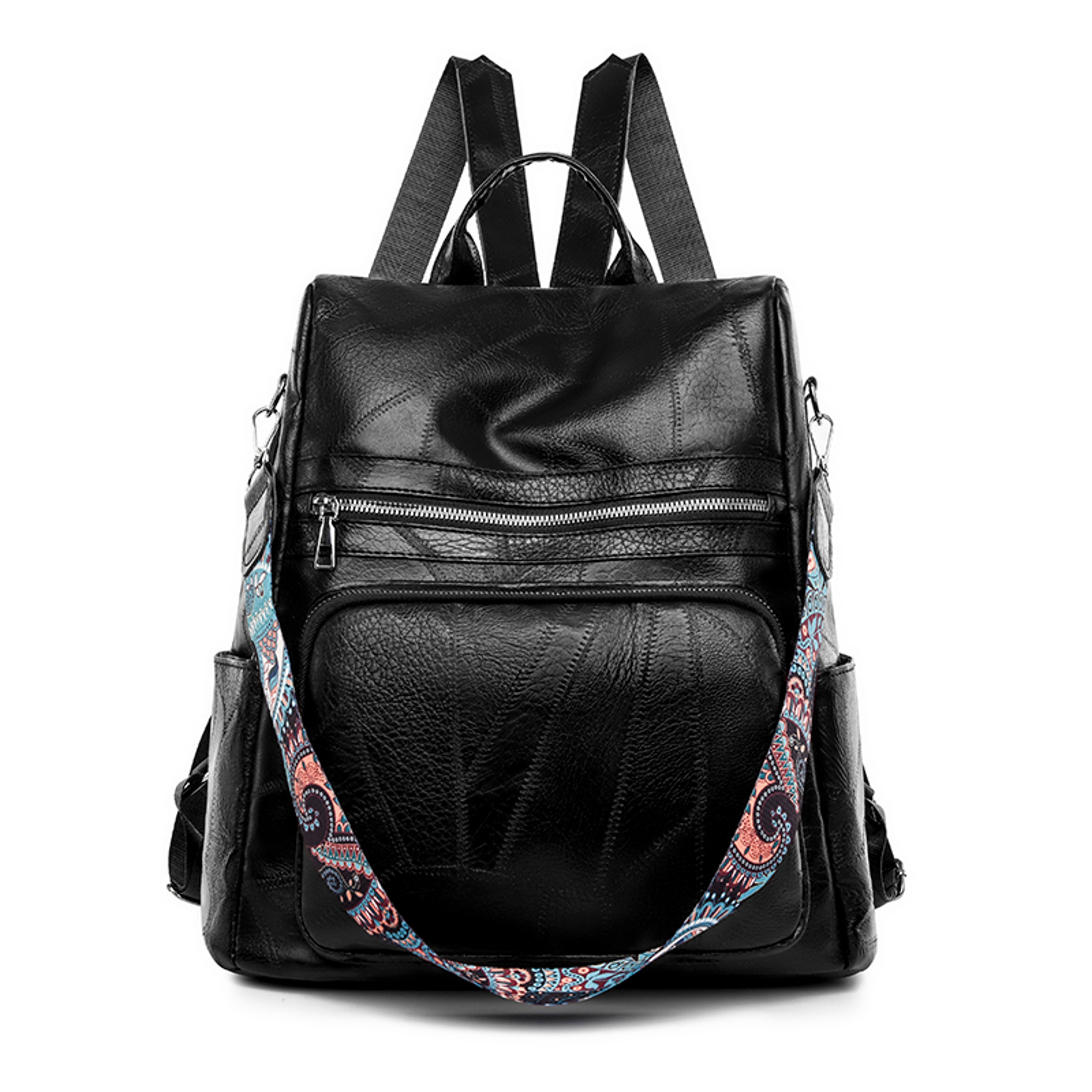 Vintage Women Leather Backpack Purse, backpack, Convertible Travel Shoulder Bags – view 8
