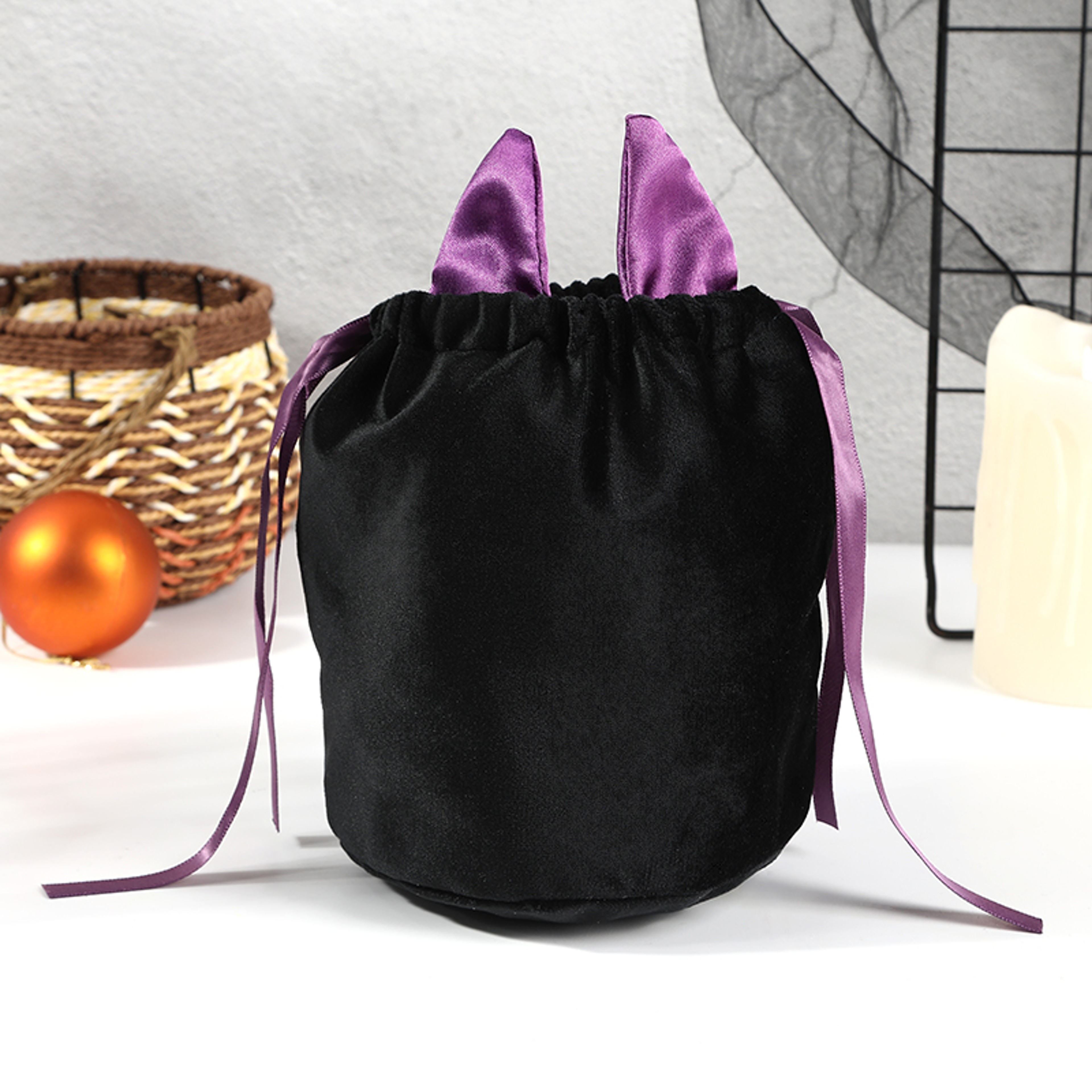 Bat Ears Halloween candy bag for Kids and Parties back to school backpack Trick or Treat Gift Tote – view 10