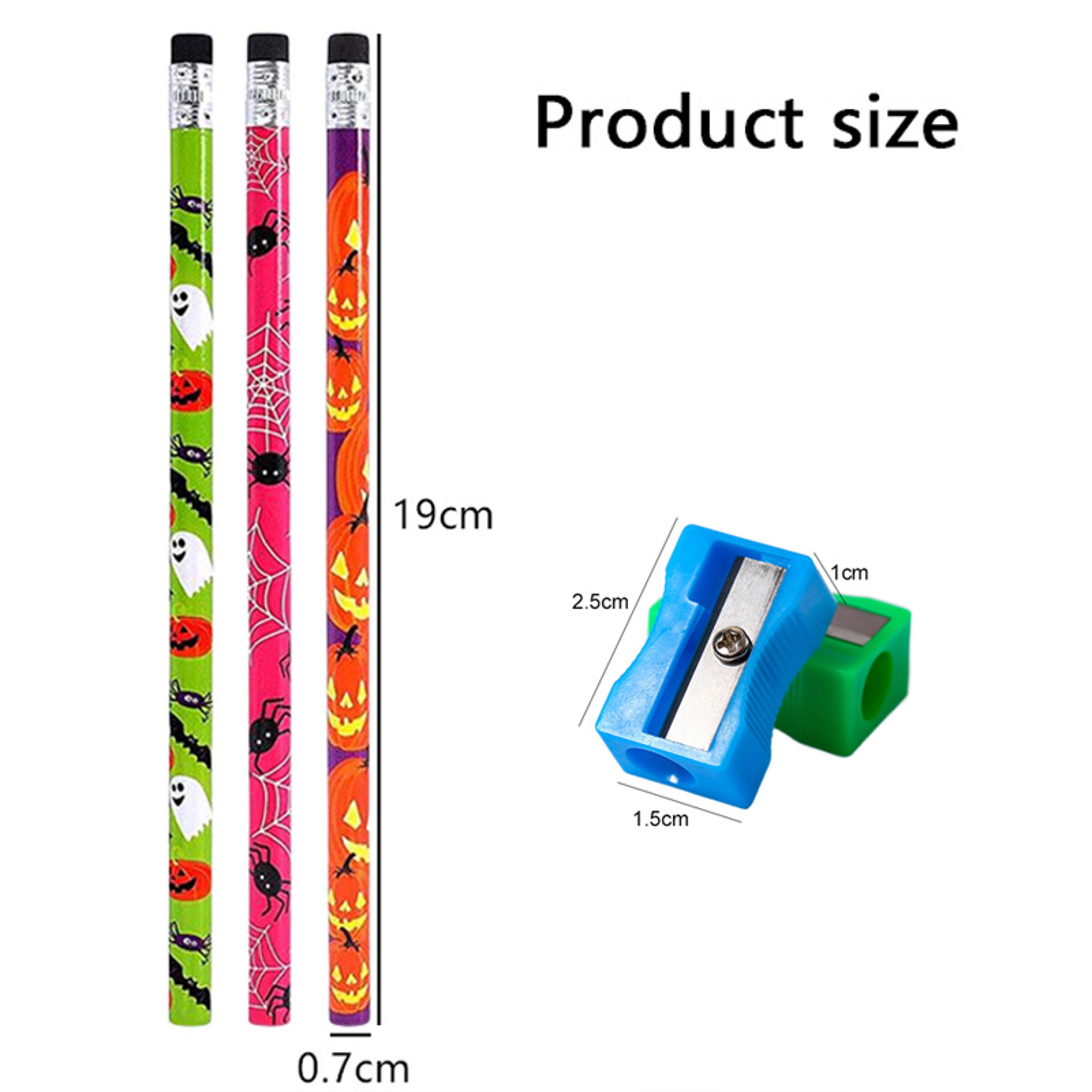 Spooky Back To School Backpack Halloween Wooden Pencils For Kids Party Favors  School Stationery 5