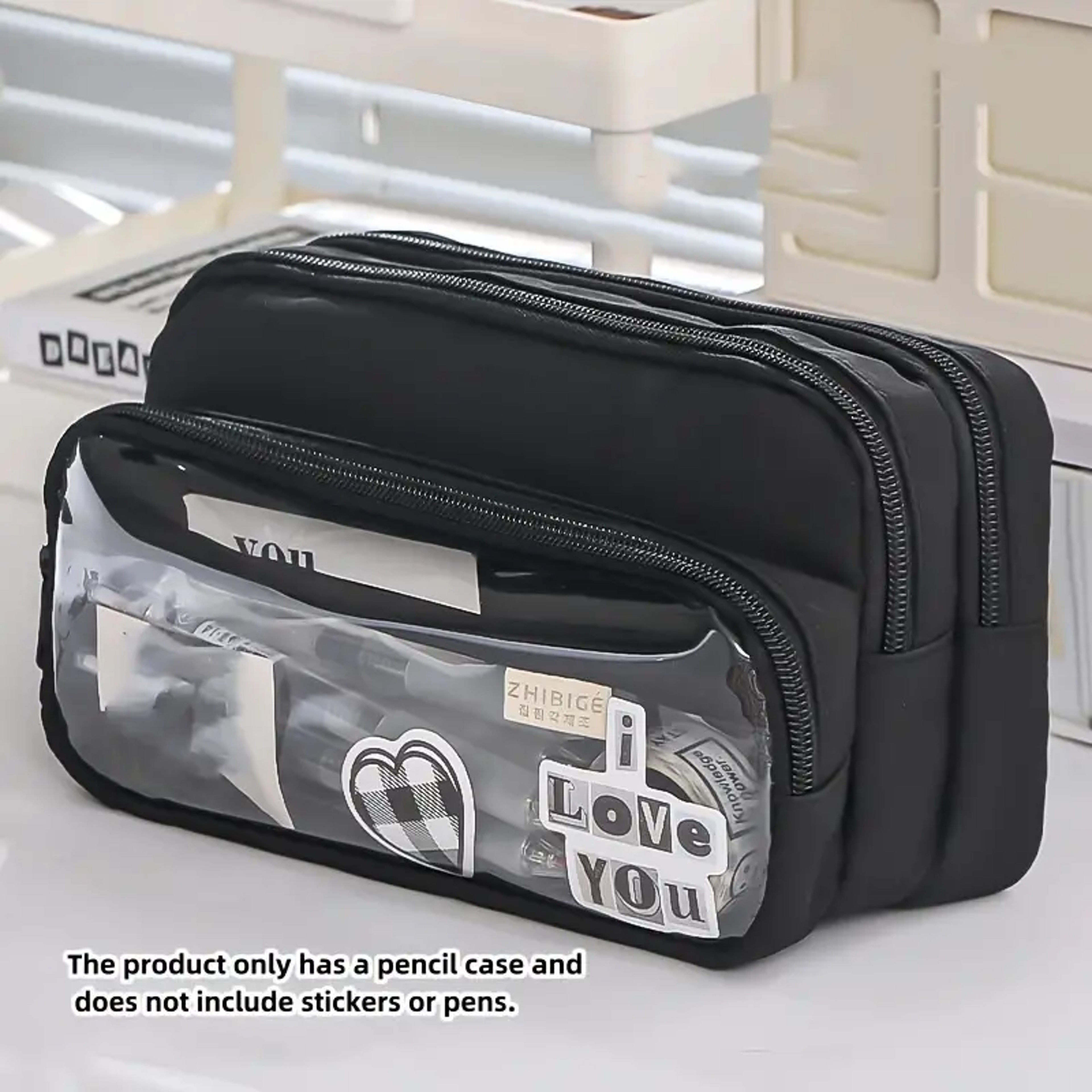 Large Capacity Pencil Case With Back To School Backpack Portable Cosmetic Organizer Pouch 7
