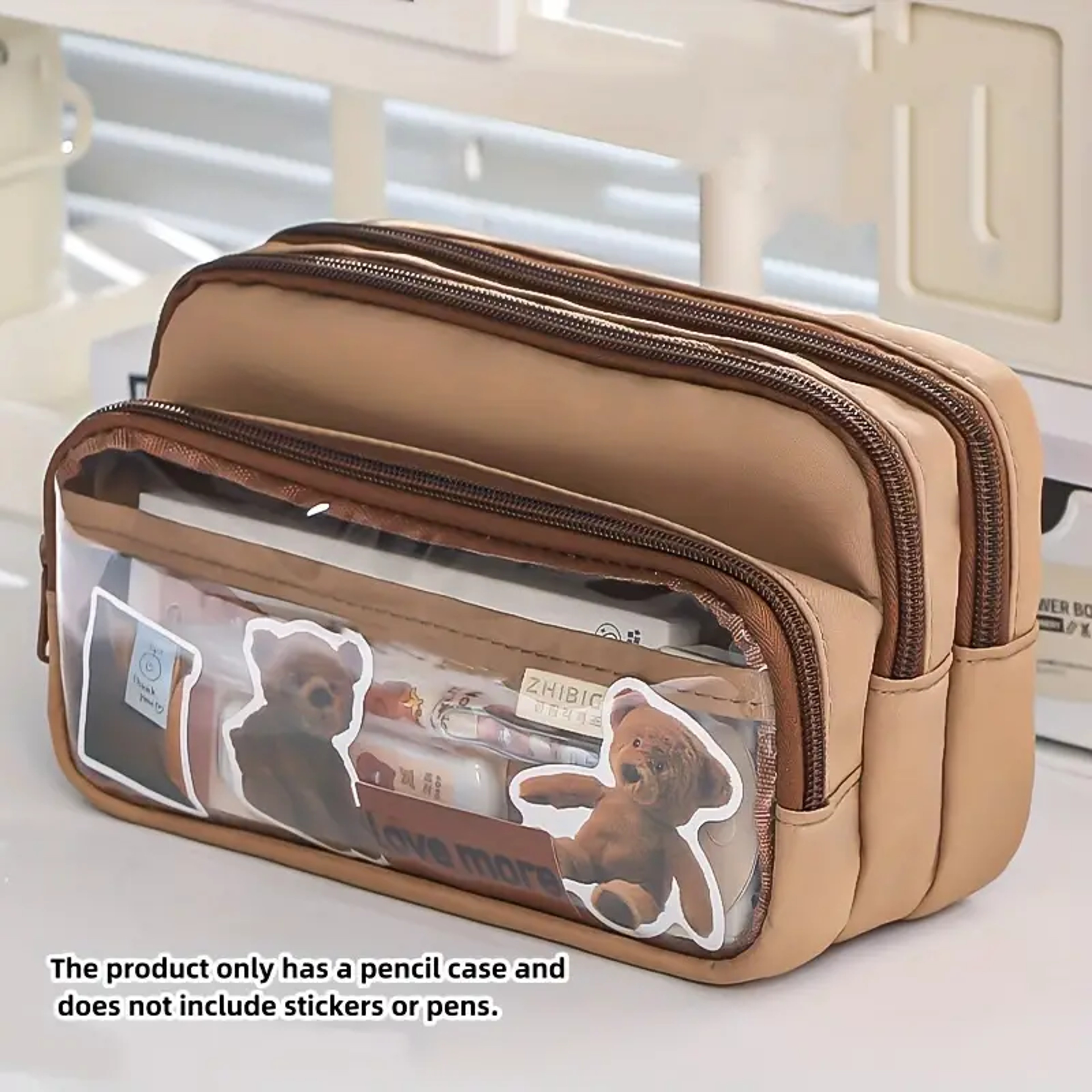 Large Capacity Pencil Case With Back To School Backpack Portable Cosmetic Organizer Pouch 8