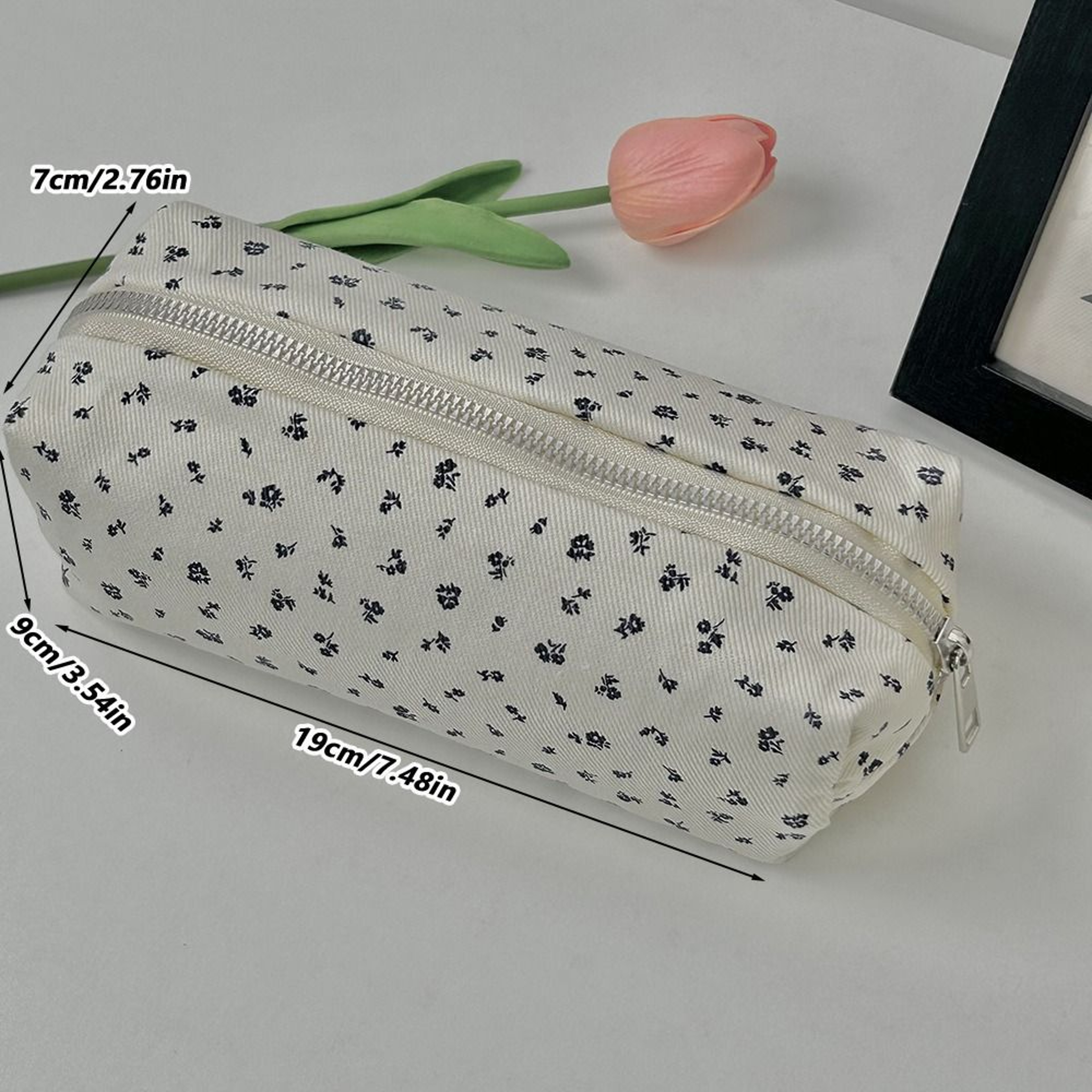 BloomStyle Floral Pencil Case For Back To School Backpack Large Capacity Stationery Organizer 1