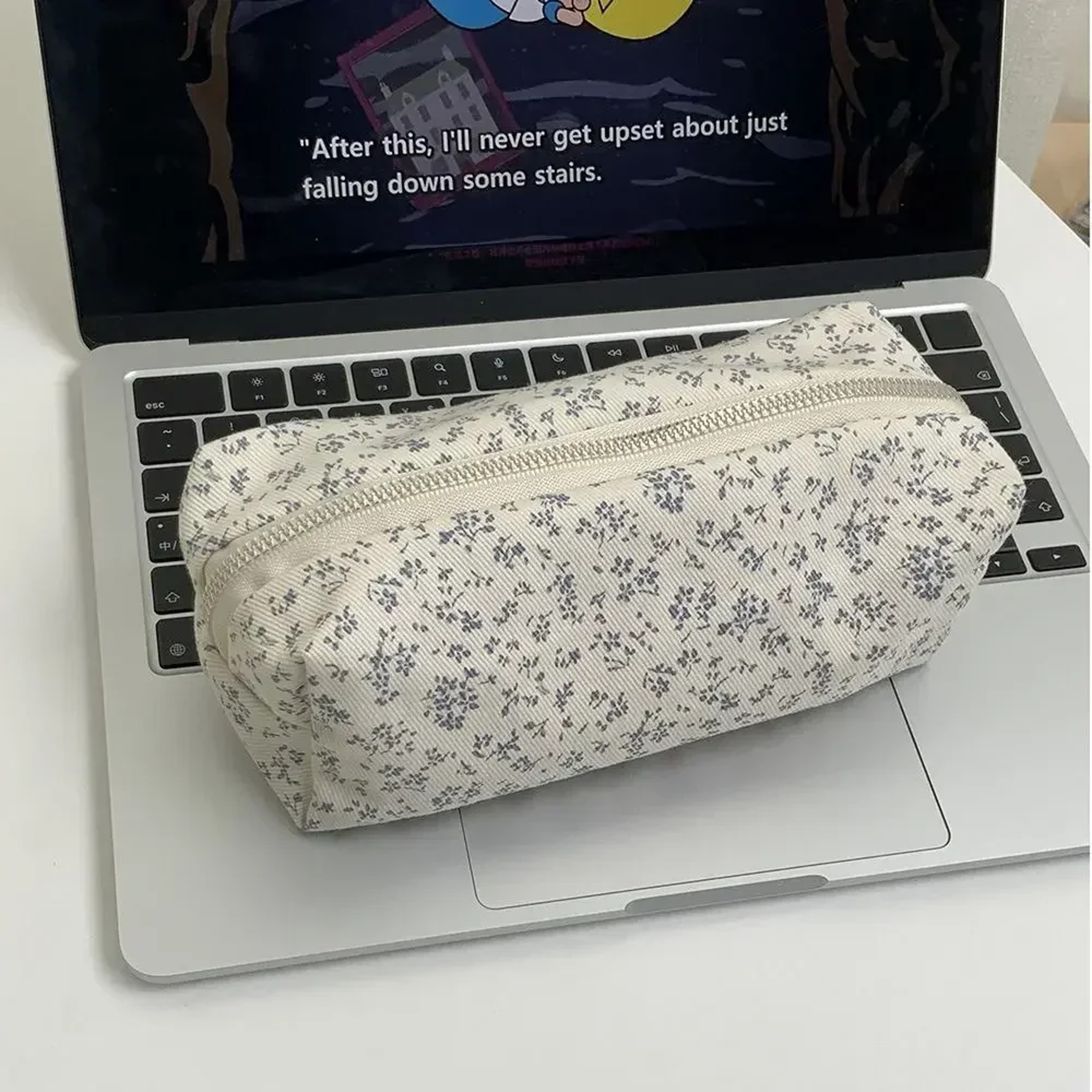 BloomStyle Floral Pencil Case For Back To School Backpack Large Capacity Stationery Organizer 3