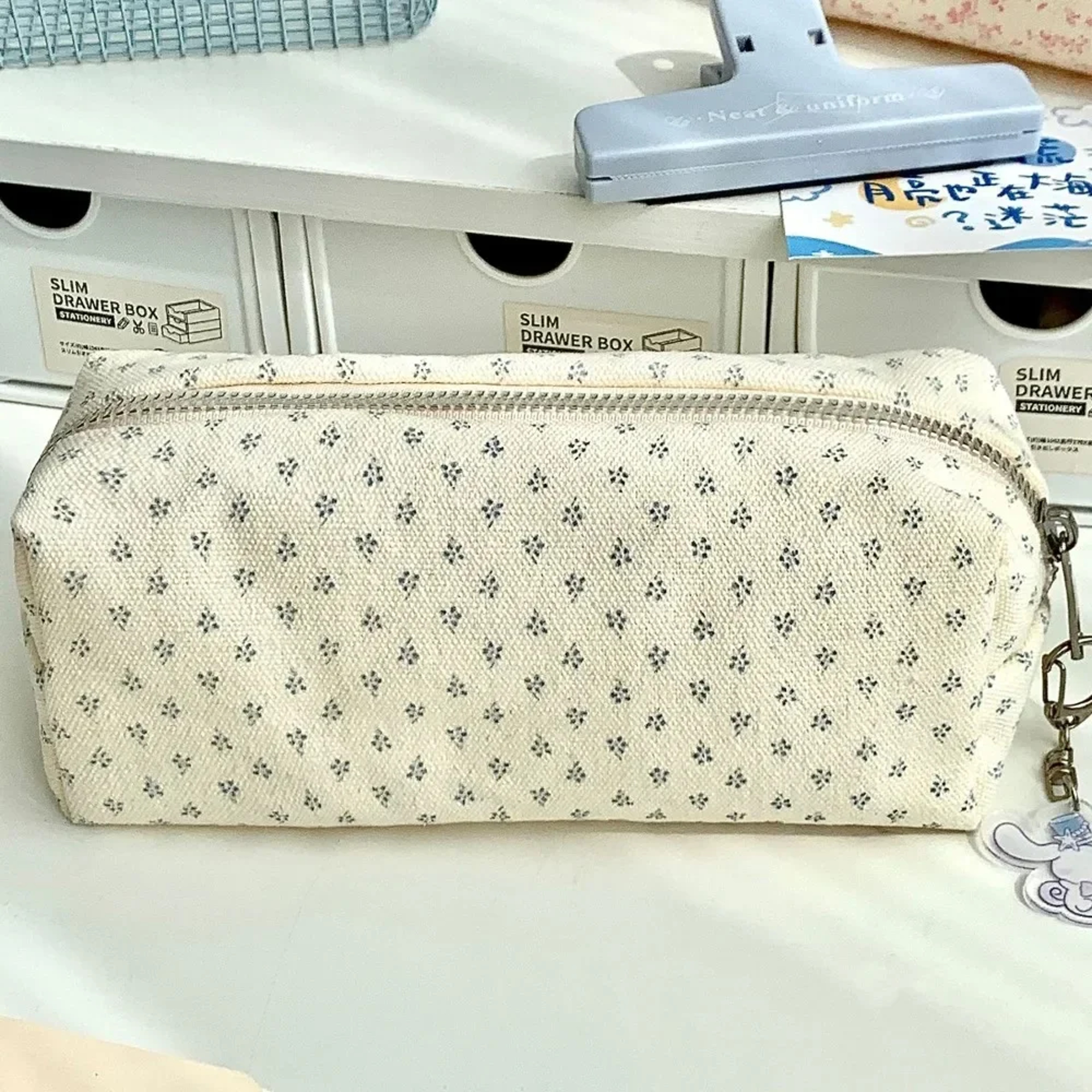BloomStyle Floral Pencil Case For Back To School Backpack Large Capacity Stationery Organizer 7
