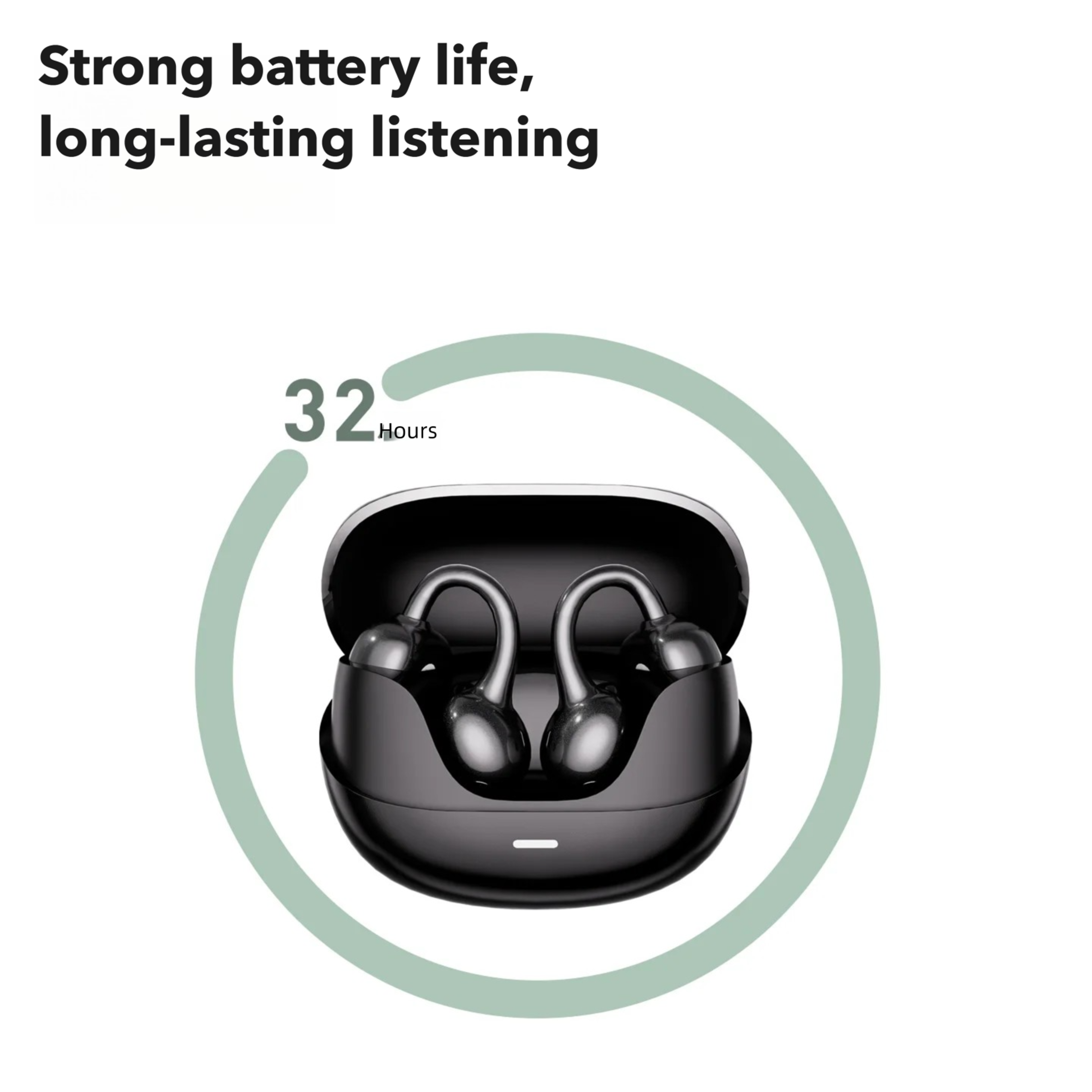 Bluetooth Ear Clip Earbuds Open Ear Wireless Headphones with HD Mic – view 6