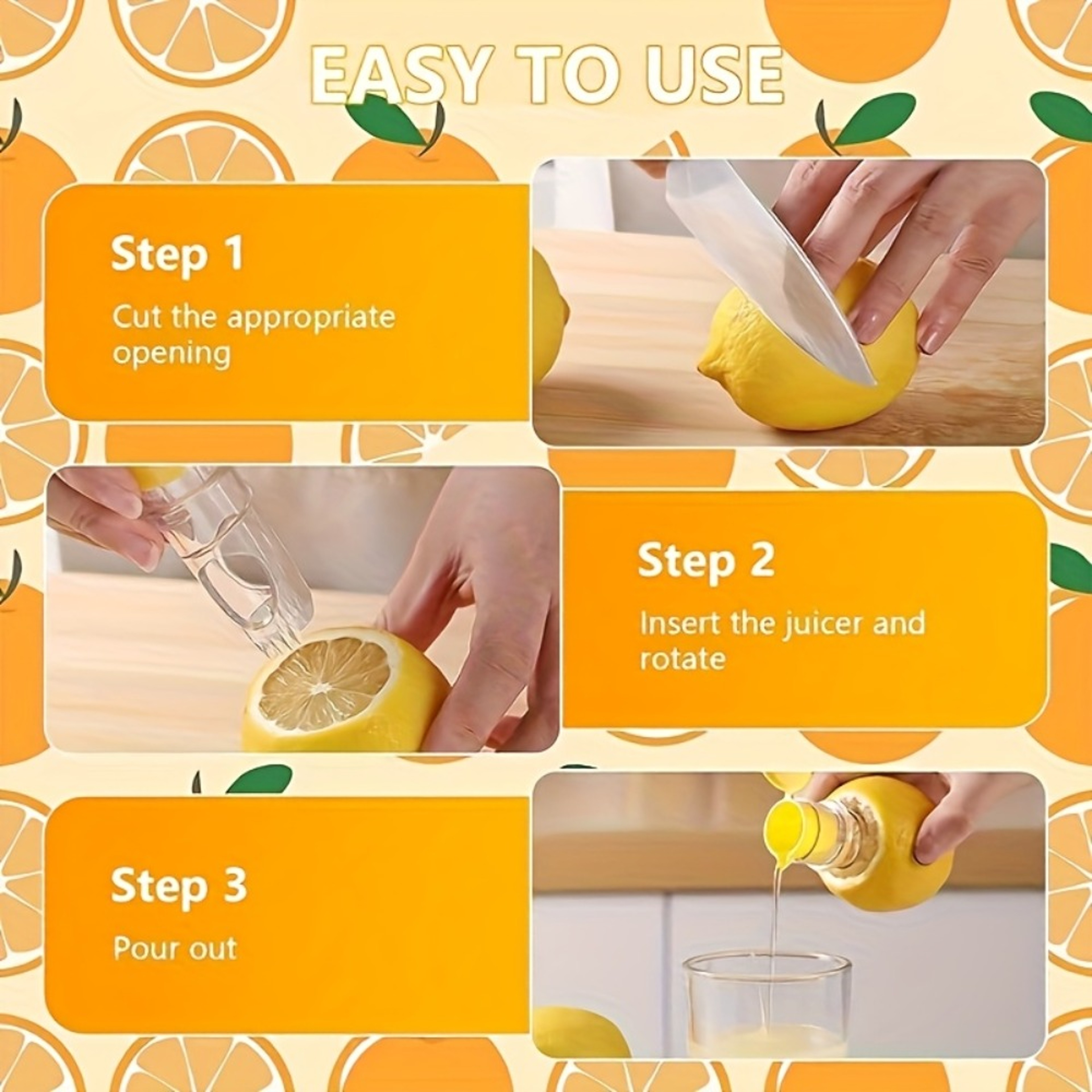 Portable Lemon Squeezer Manual Citrus Juicer With Built In Filter And Screw Top Lid 3