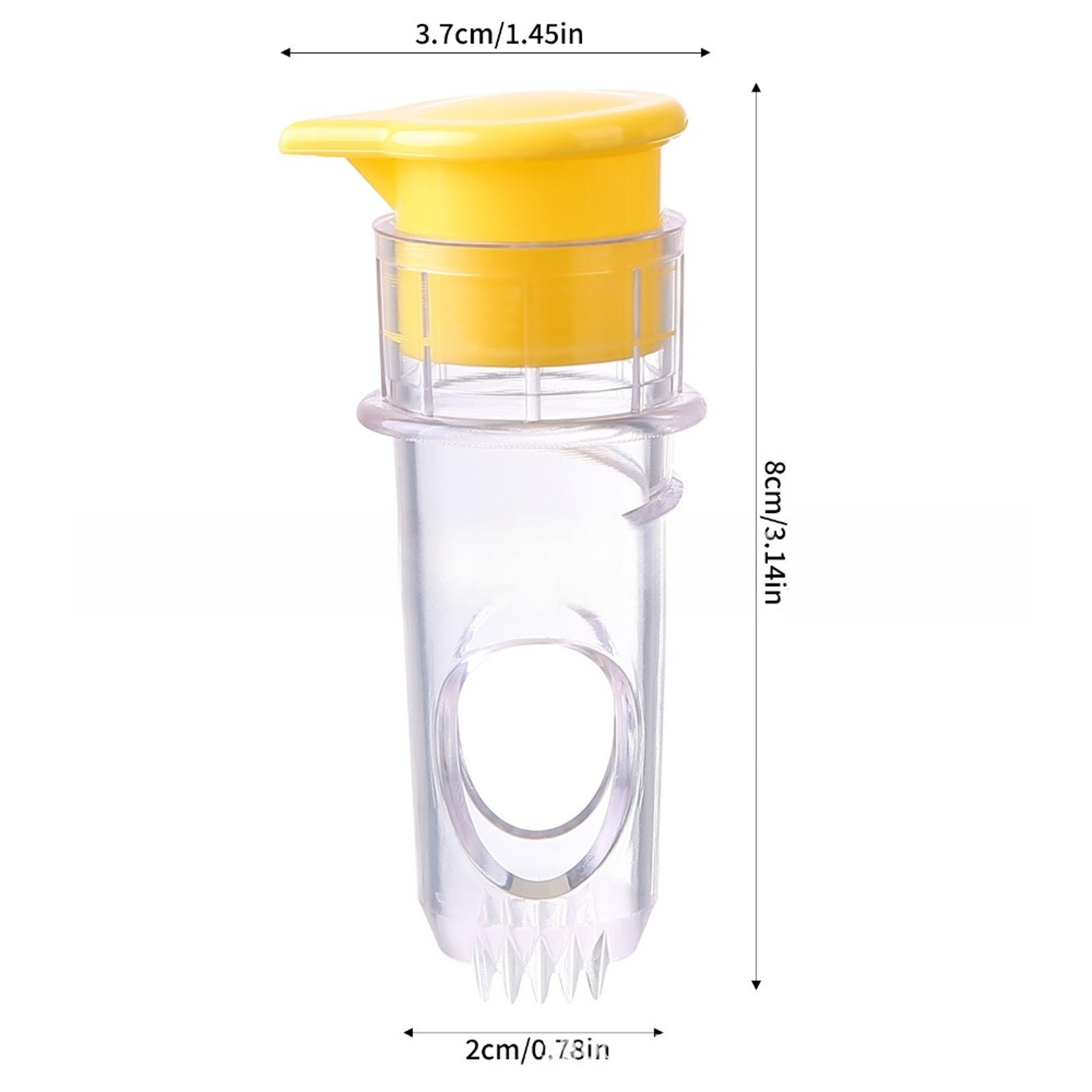 Portable Lemon Squeezer Manual Citrus Juicer With Built In Filter And Screw Top Lid 5